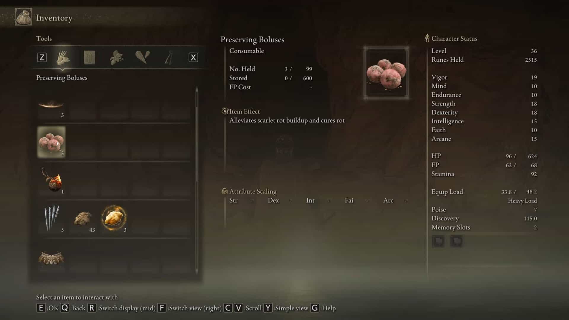 conservazione dei boli