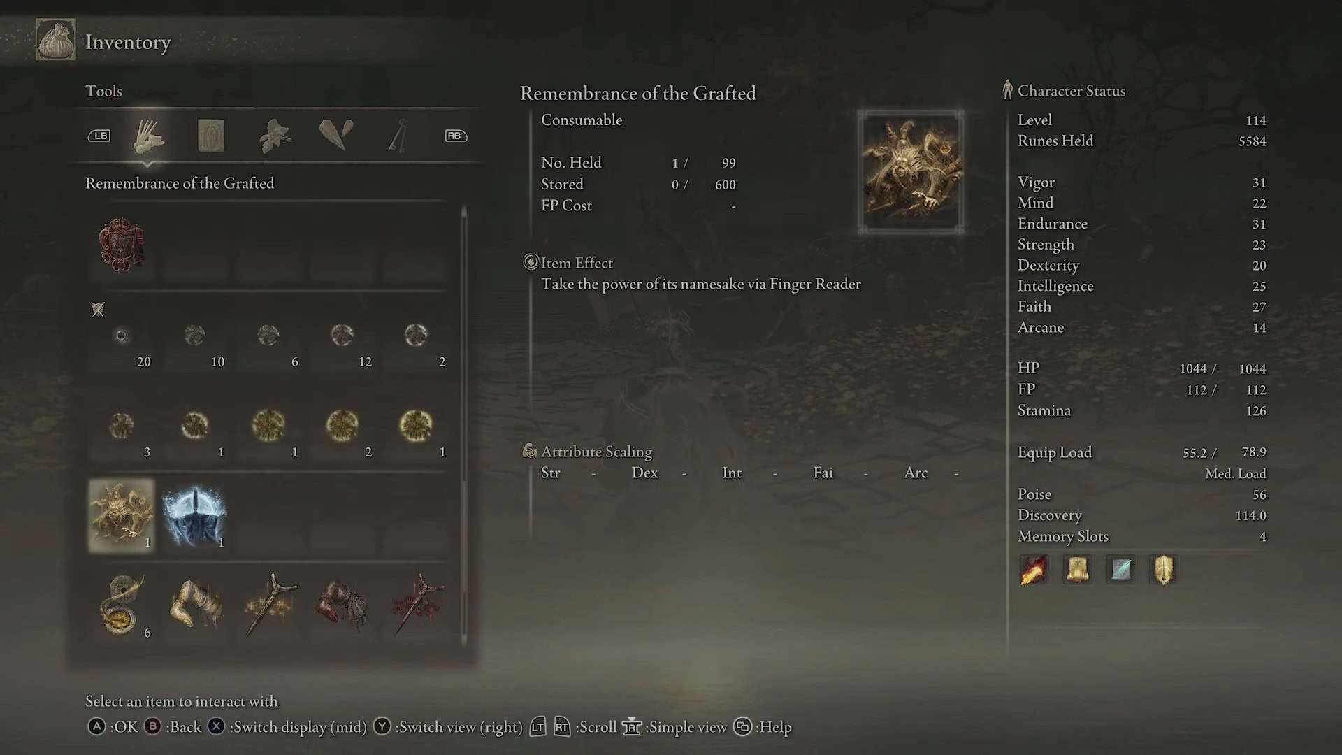 ricordo dell'innestato