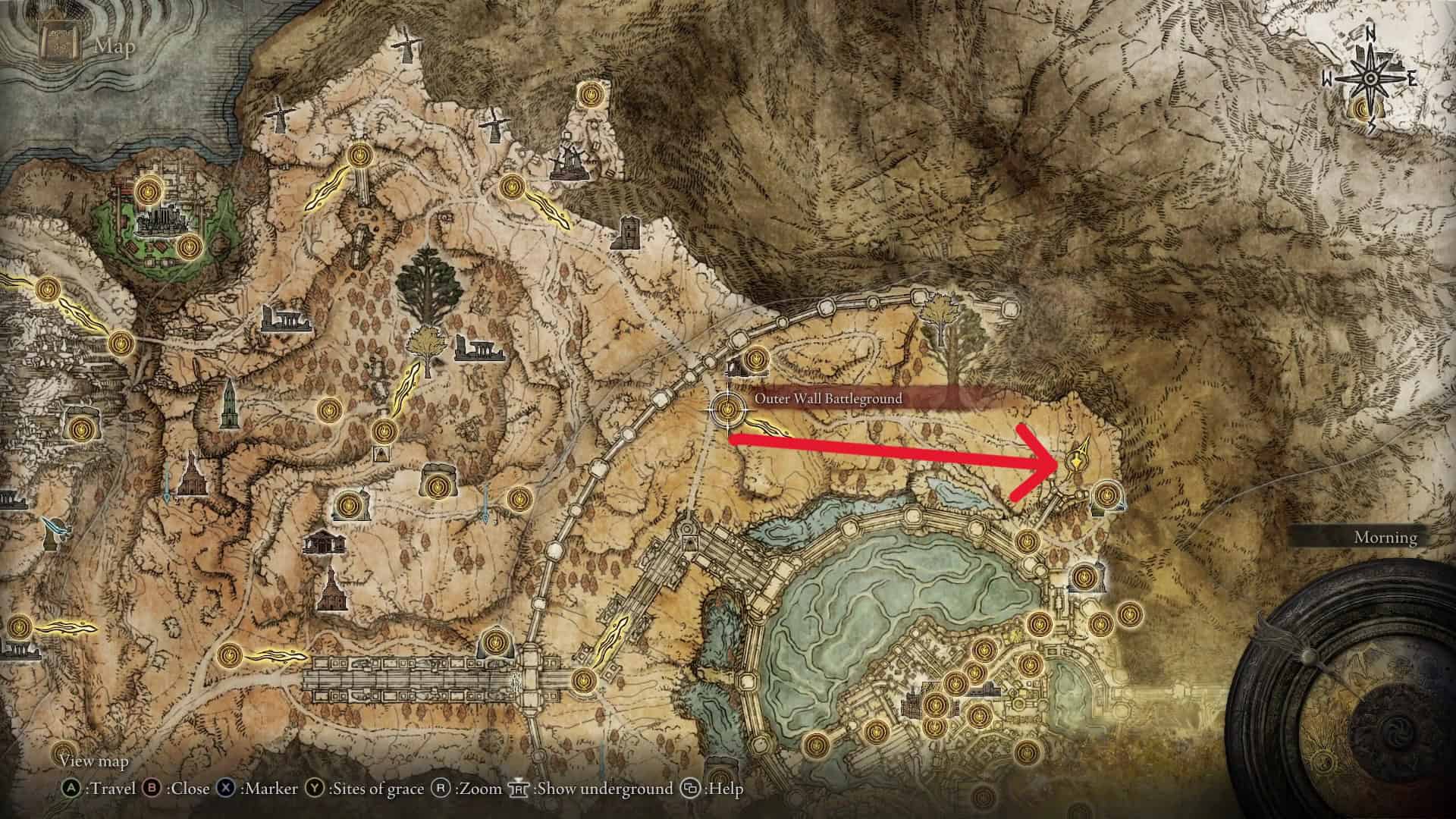 Posizione del Grande Artiglio del Drago