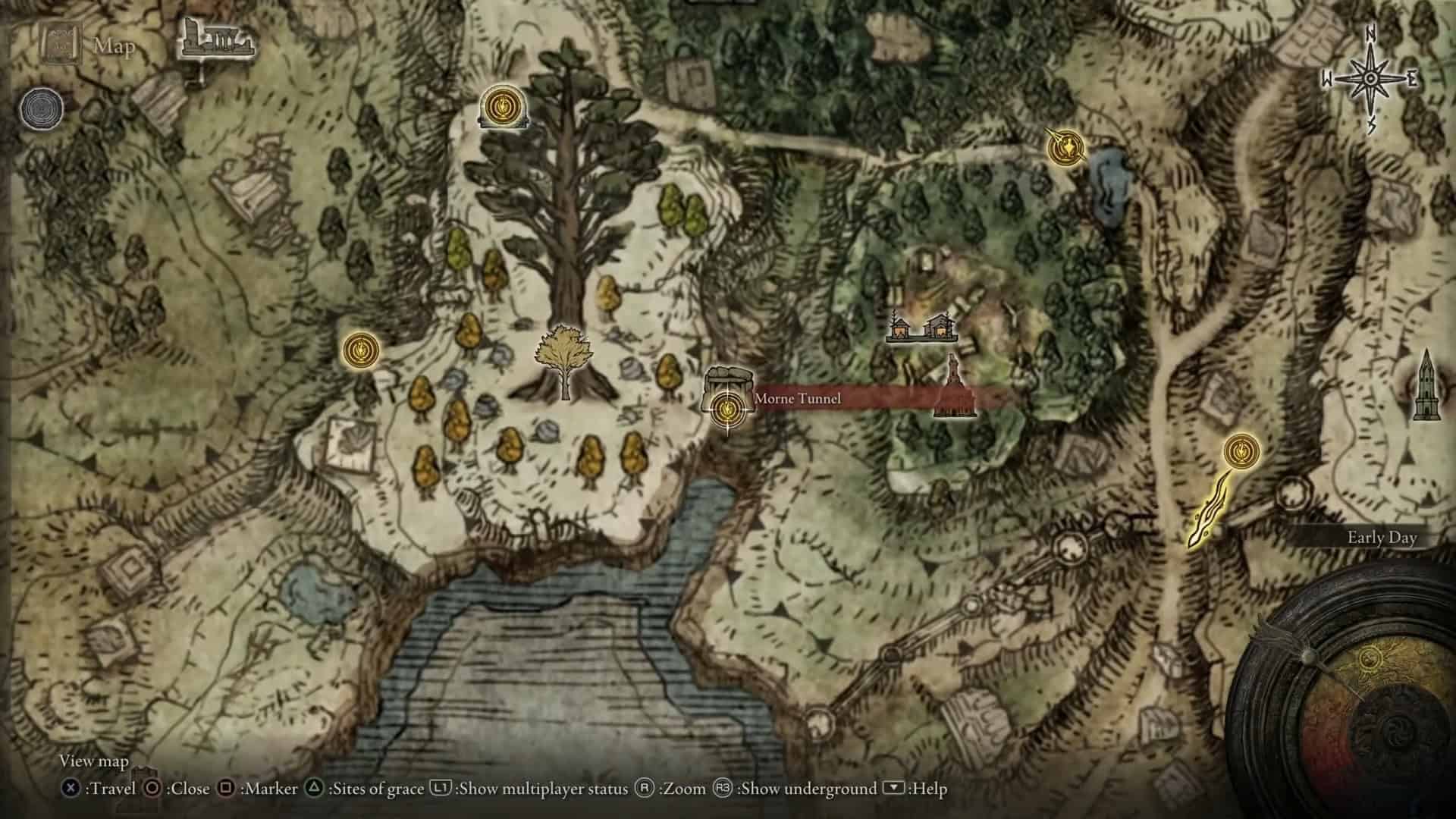 Posizione del tunnel del Morne