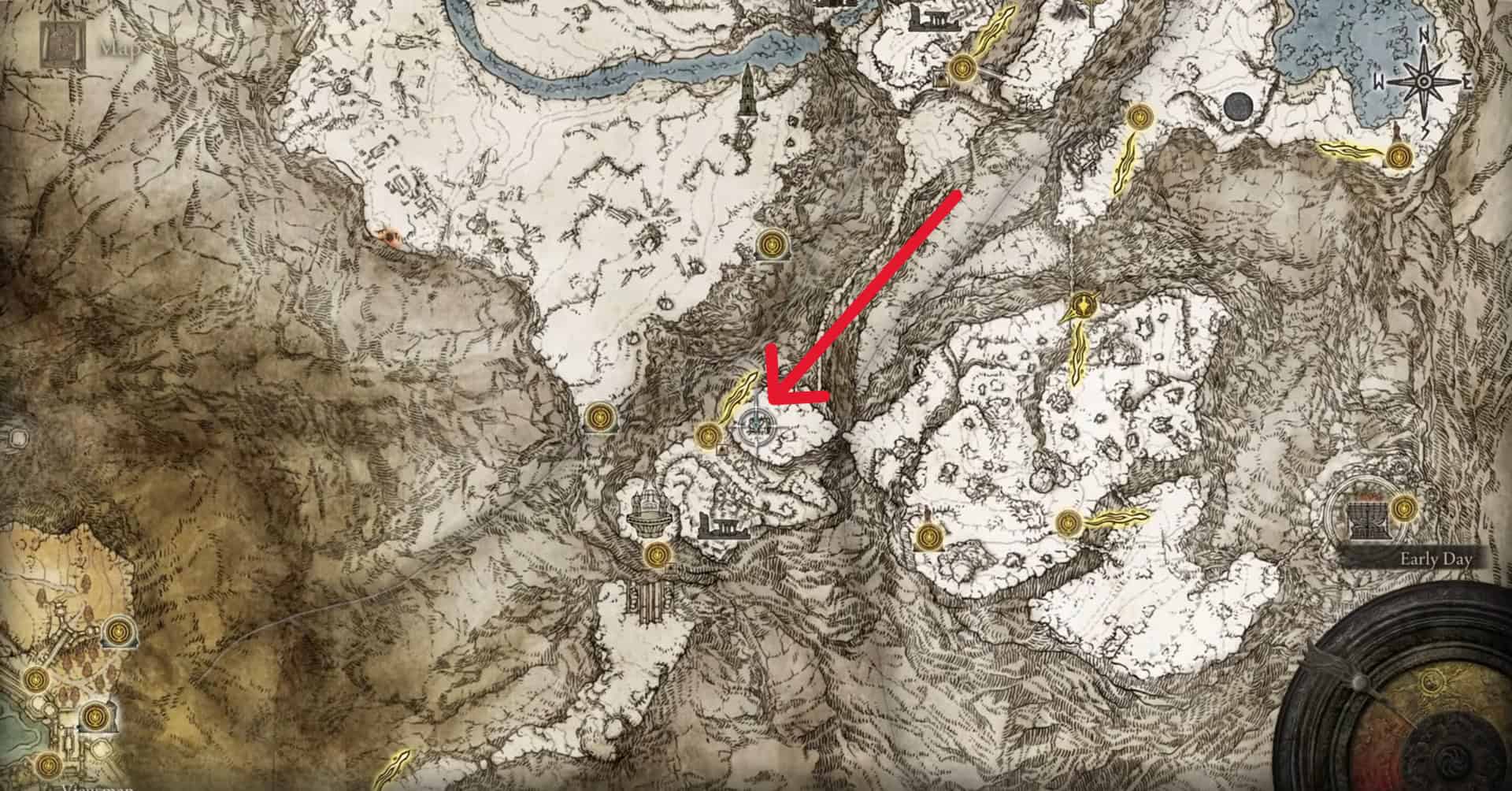 Posizione della spada curva di Zamor