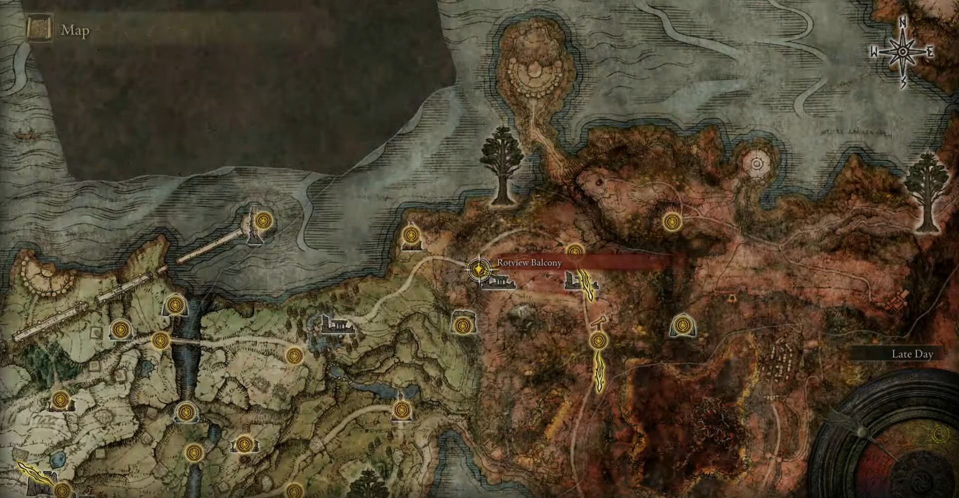 Posizione del balcone Rotview