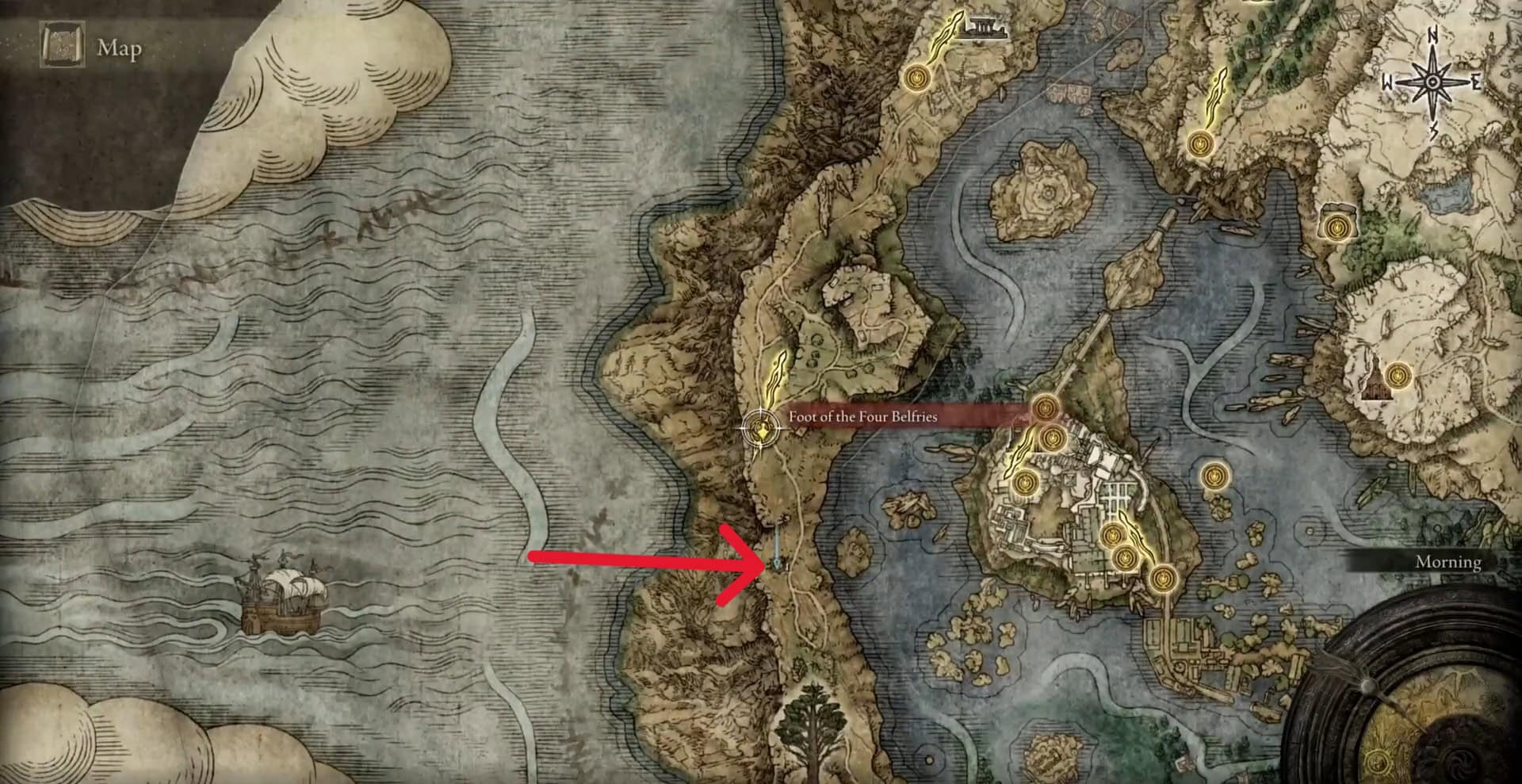 Posizione della Falange della Granlama