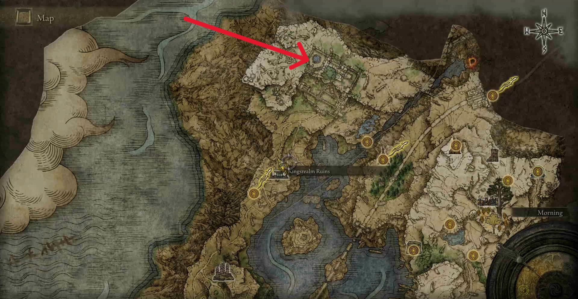 Posizione del Cavaliere Reale Loretta