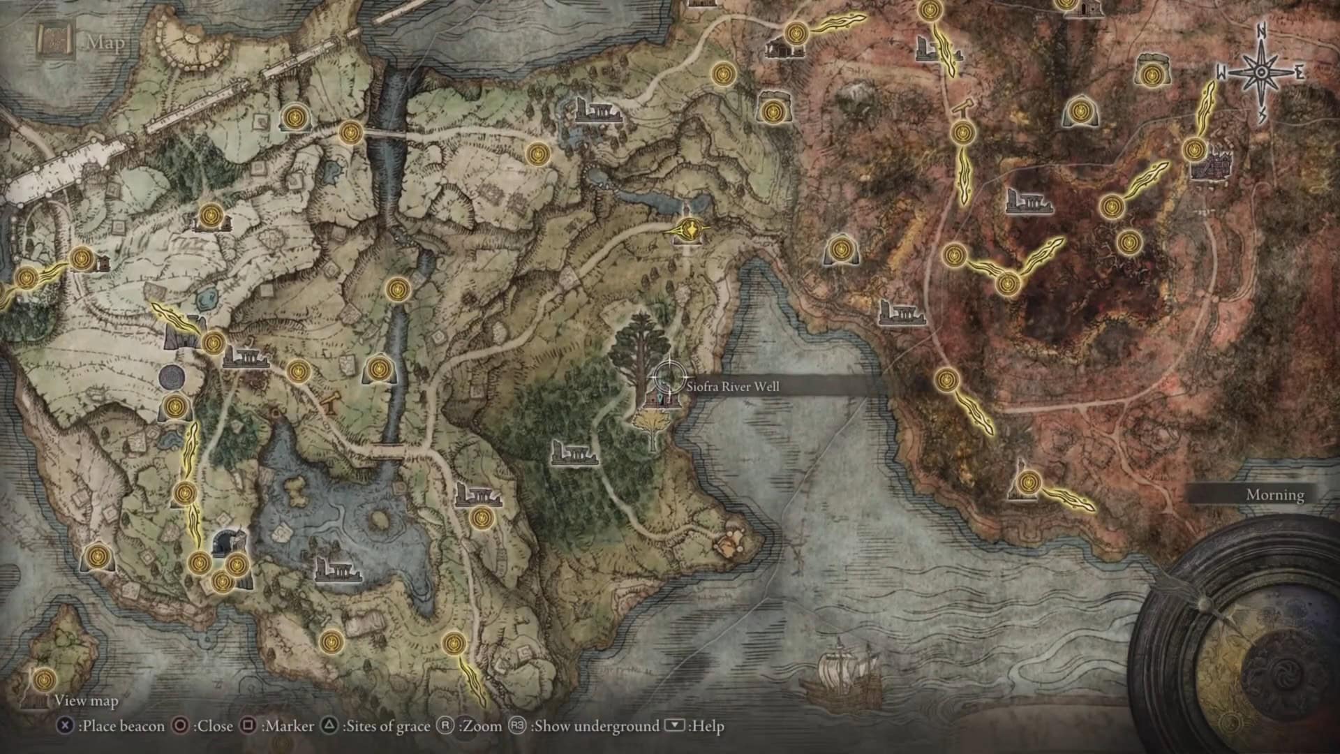 Posizione dell'ingresso del fiume Siofra