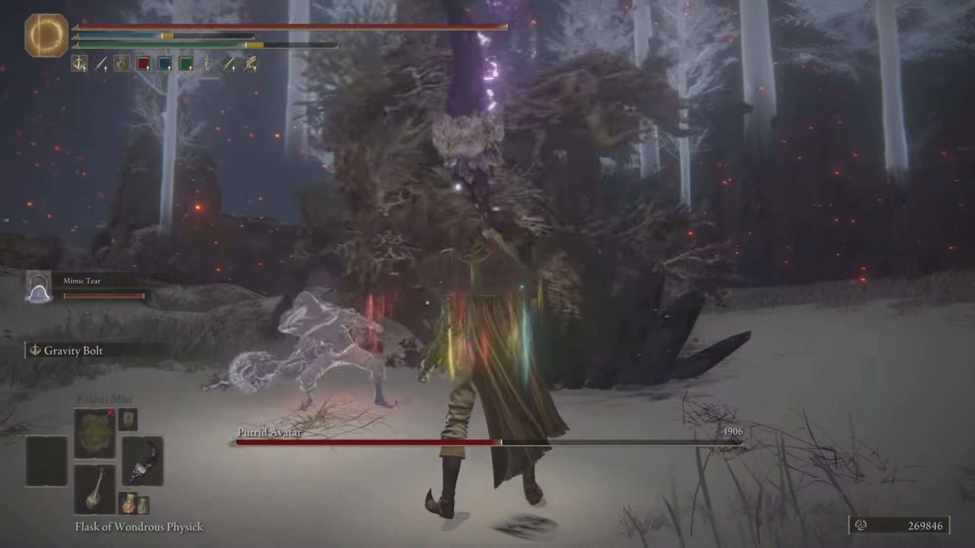 Lotta contro il boss putrido dell'Avatar