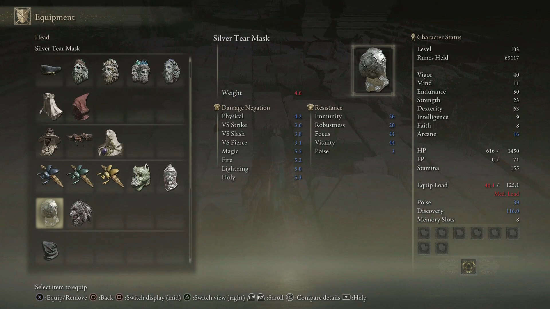 Statistiche della Maschera Lacrima d'Argento