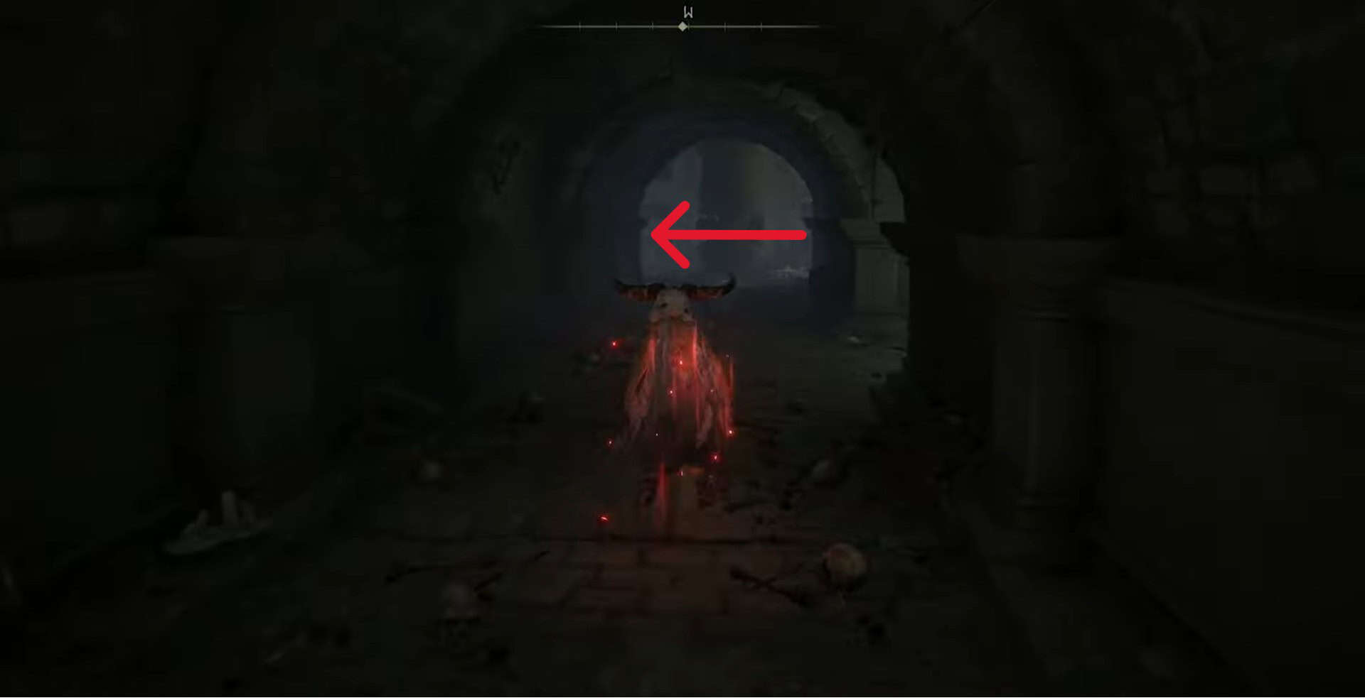 gira a sinistra dalla colonna di fuoco