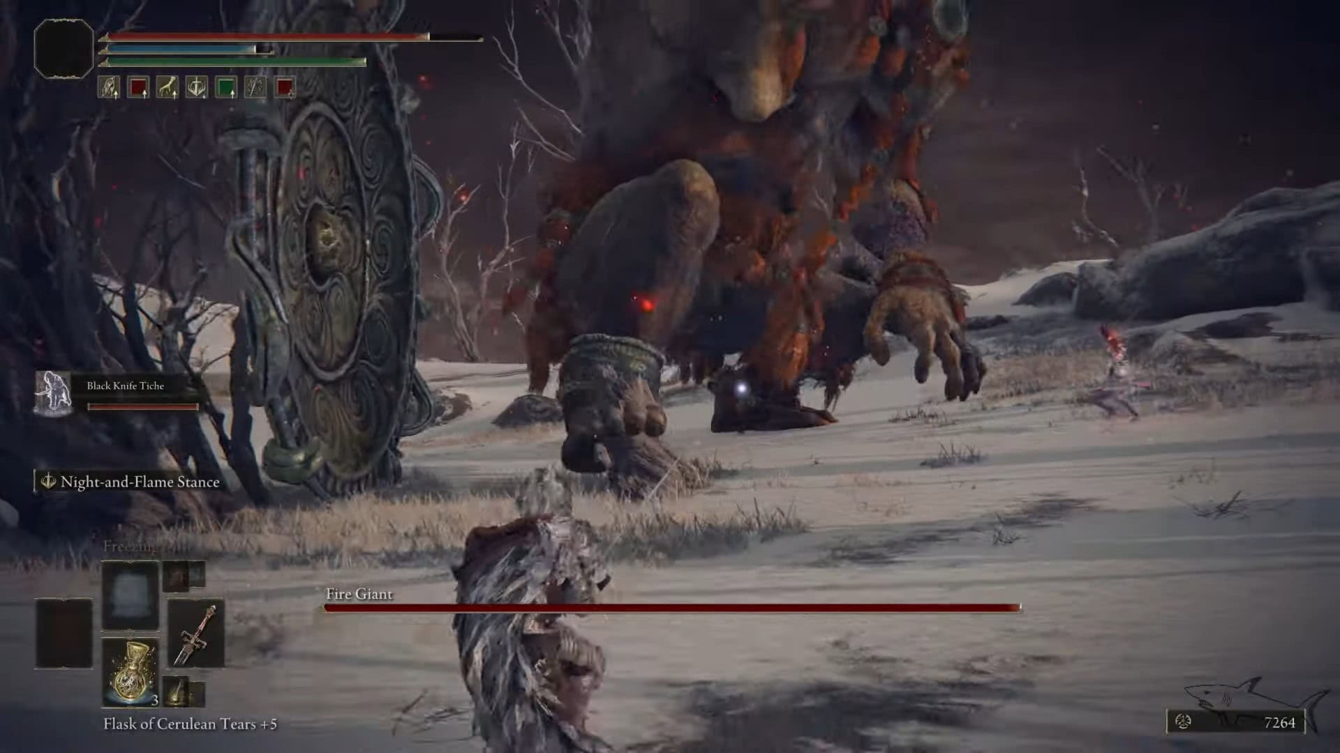 Lotta contro il boss del Gigante di fuoco