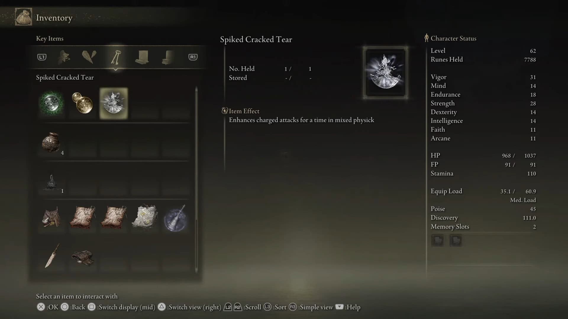 Statistiche di strappo incrinato a spillo