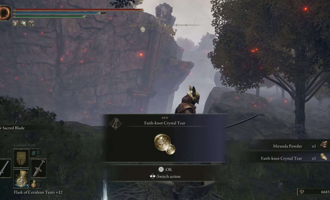 Faith-Knot Crystal Tear Elden Ring