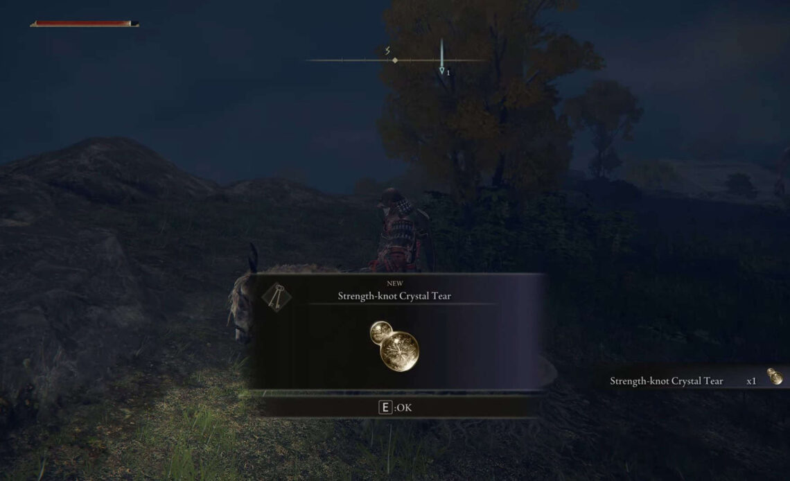 Strength-Knot Crystal Tear Elden Ring