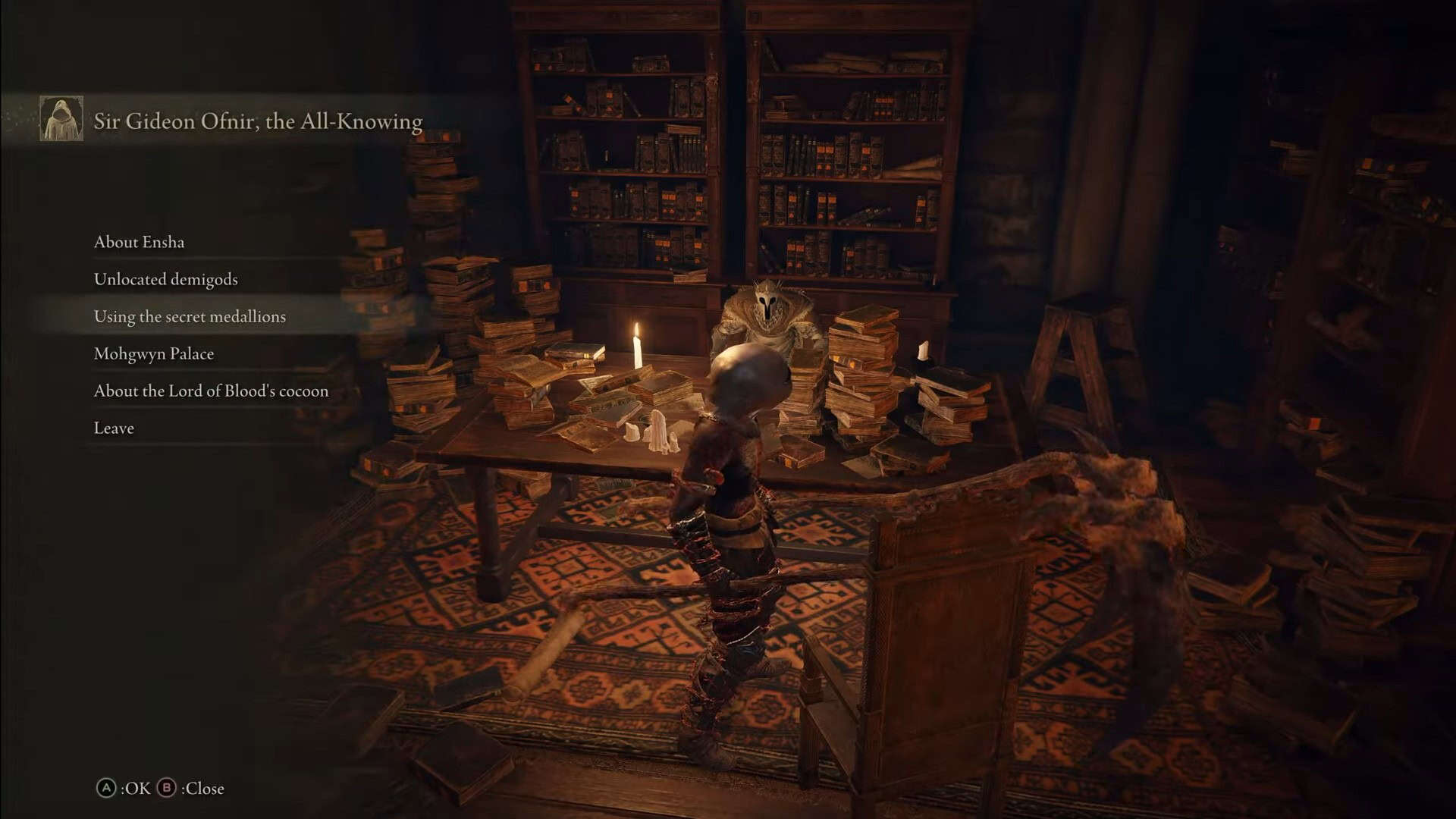 parla con Gideon Ofnir