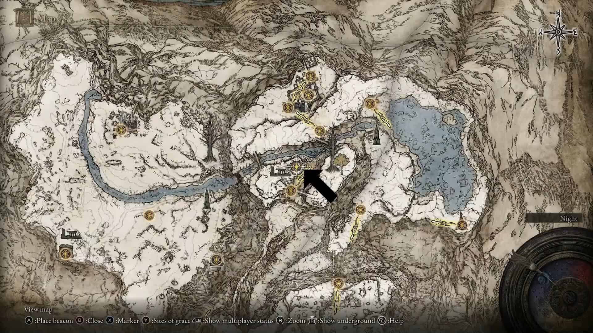 Posizione delle Rovine di Stargazer