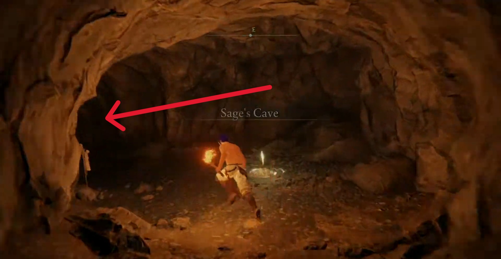 girare a sinistra nella grotta del saggio