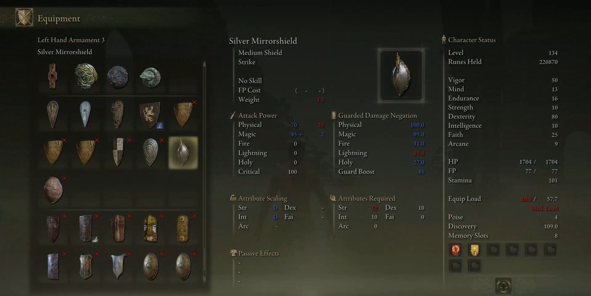 statistiche dello specchio d'argento