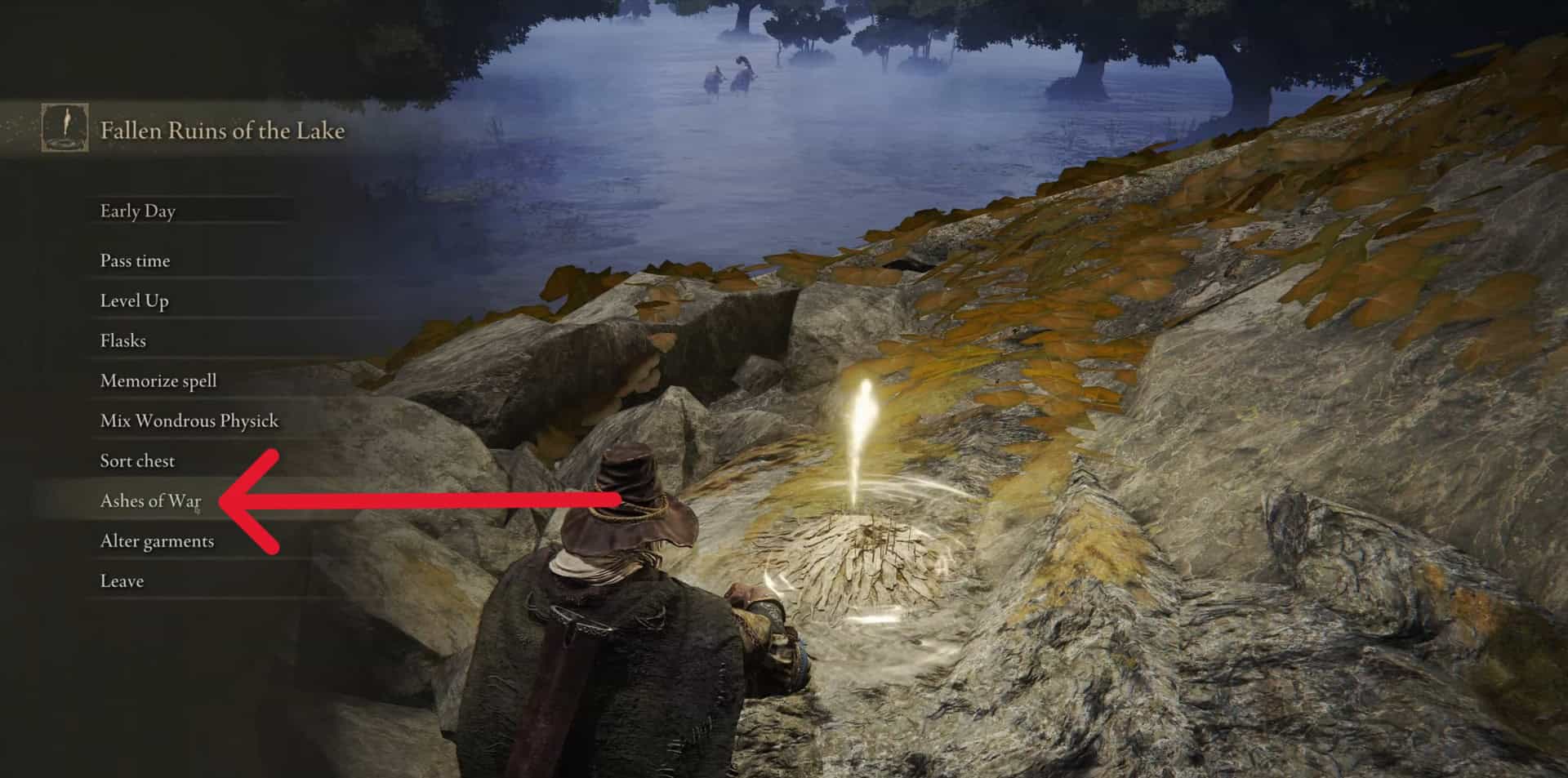 apri il menu di Ash of War