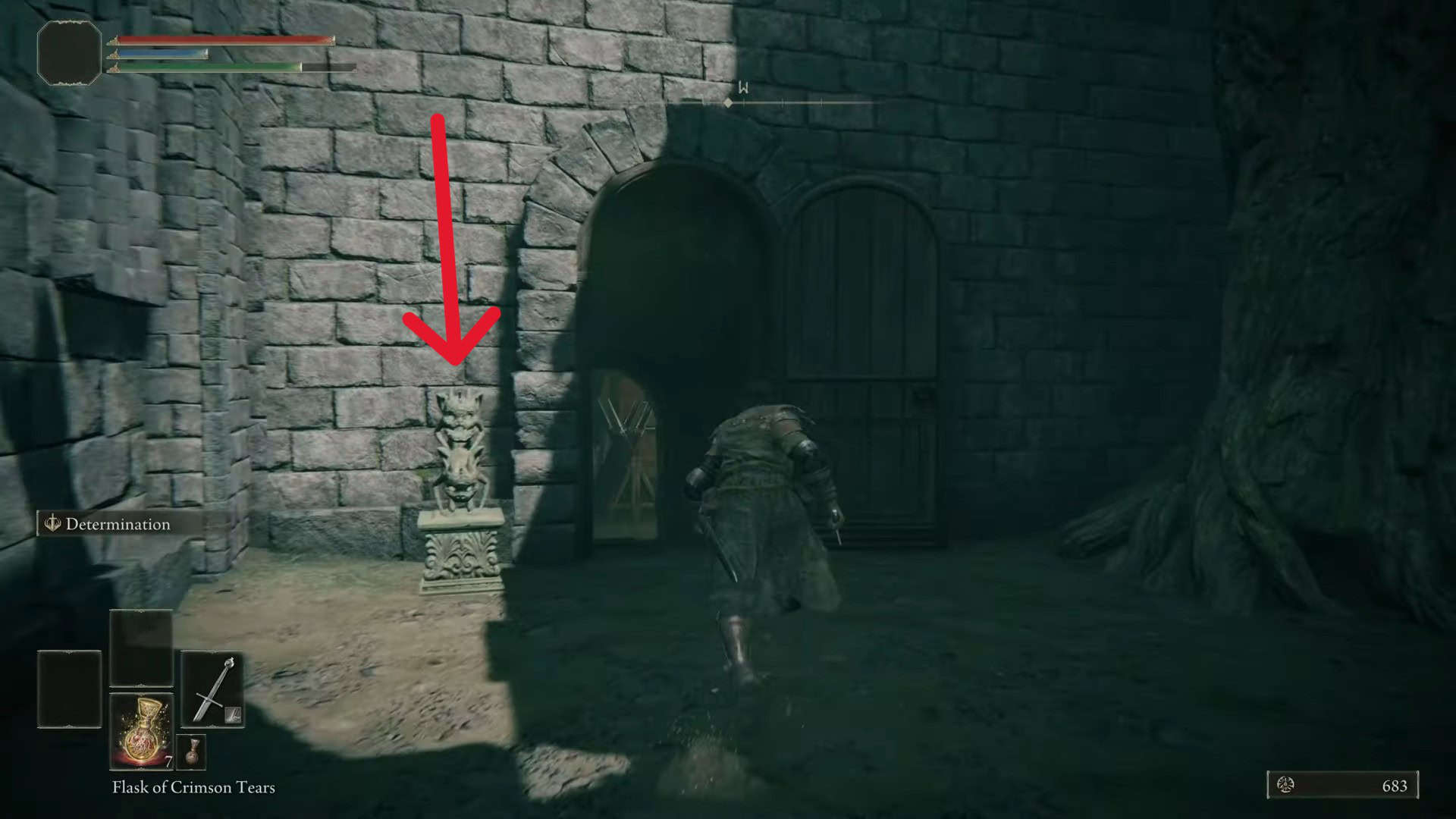 usa la chiave della spada di pietra