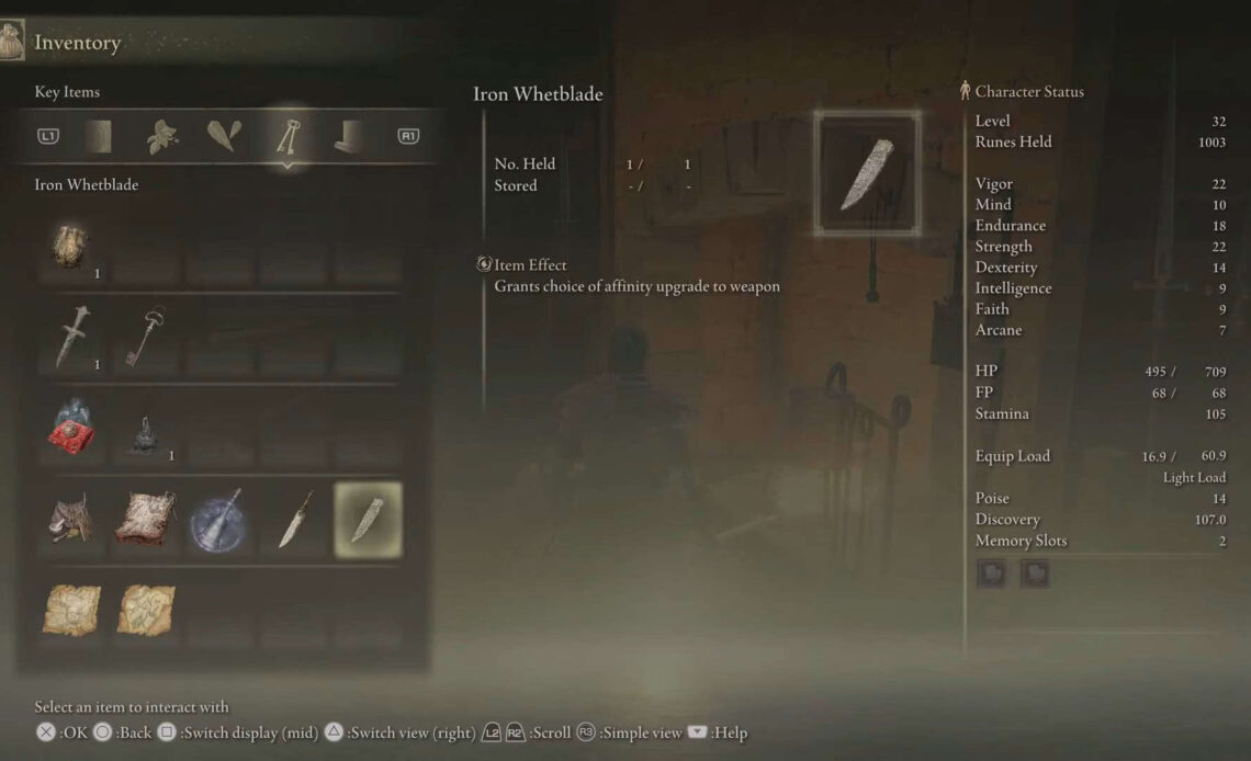 Iron Whetblade Elden Ring