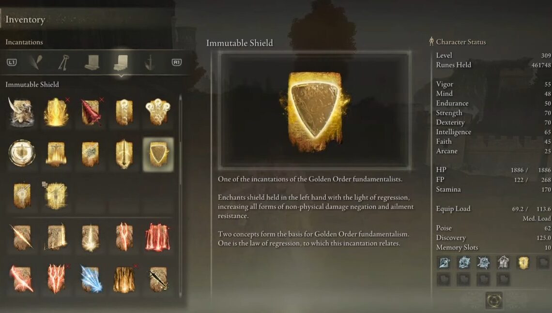 Immutable Shield Elden Ring