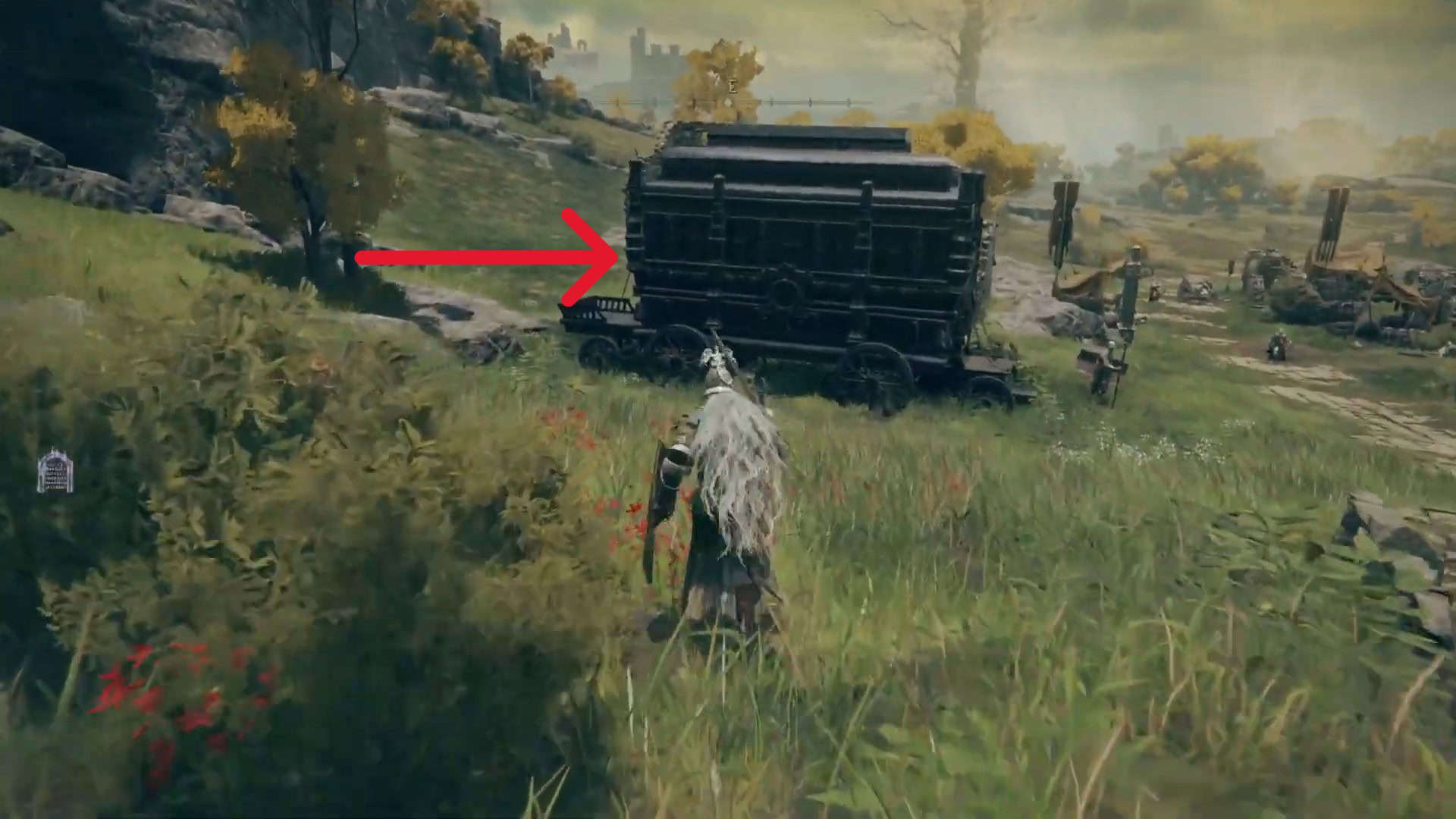 carrozza con scrigno del tesoro