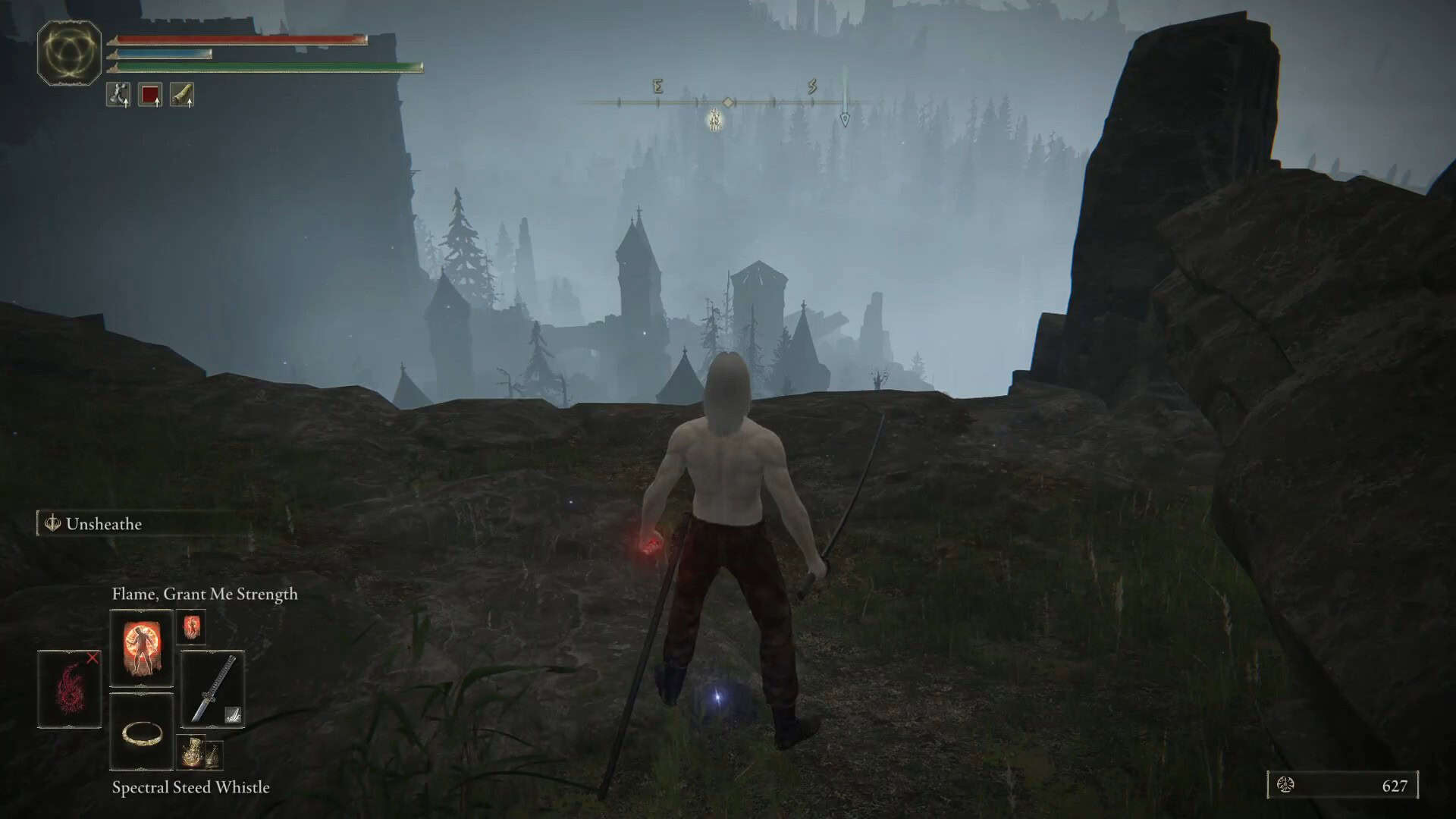 scendere dalla sporgenza