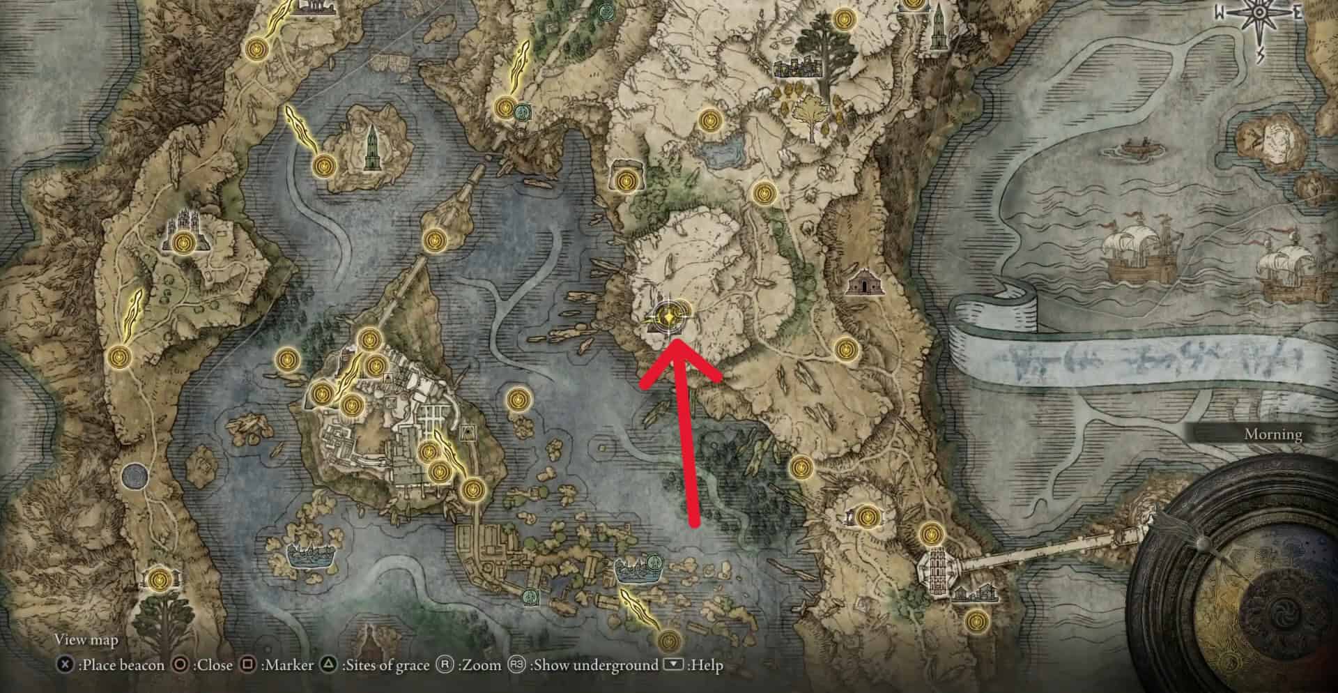 Anello Elden della posizione di Miriel