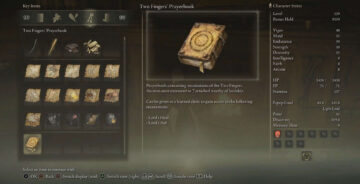 Come ottenere e utilizzare il libro di preghiere delle due dita in Elden Ring