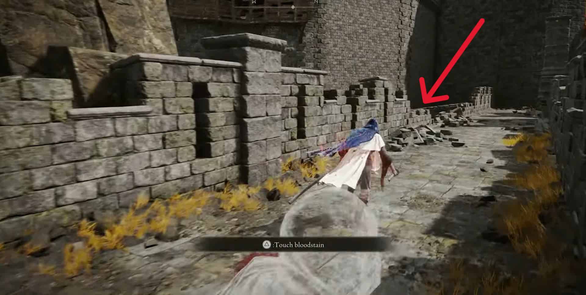 scendere dal bastione