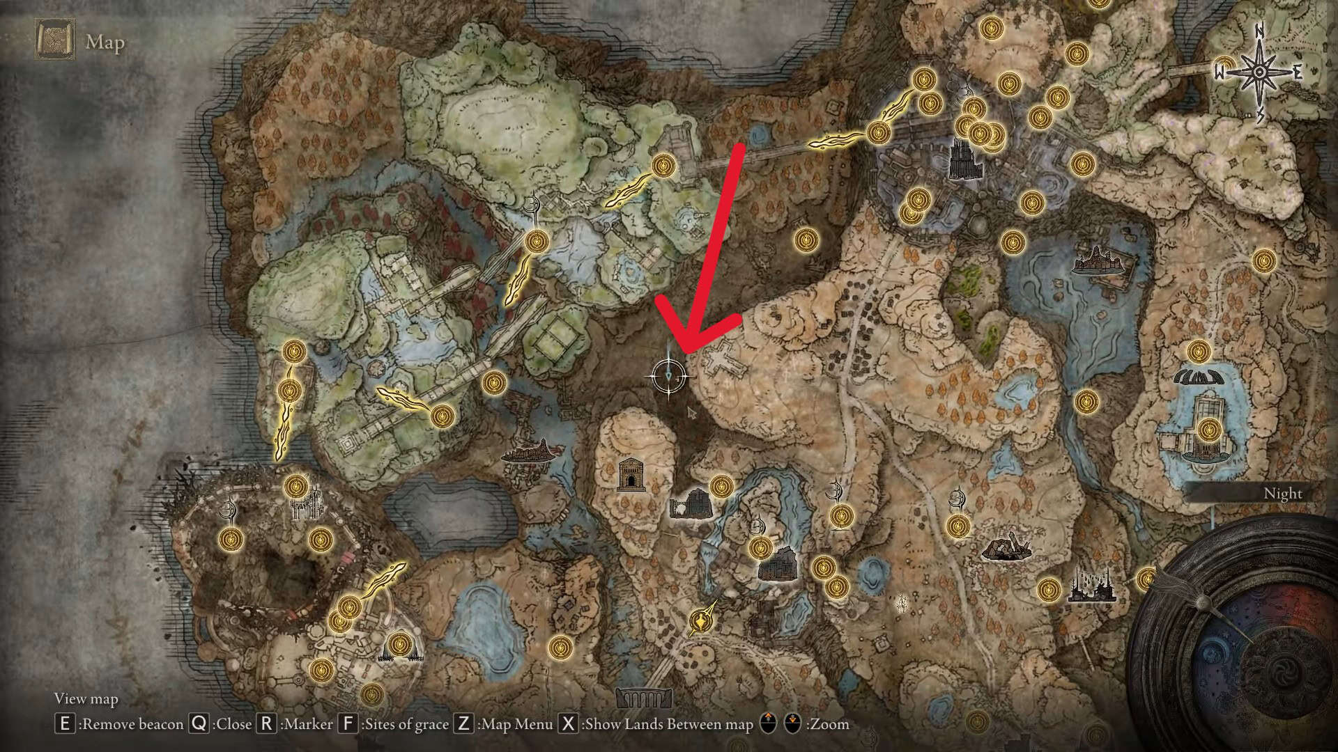 Posizione del medaglione d'ambra cremisi 3