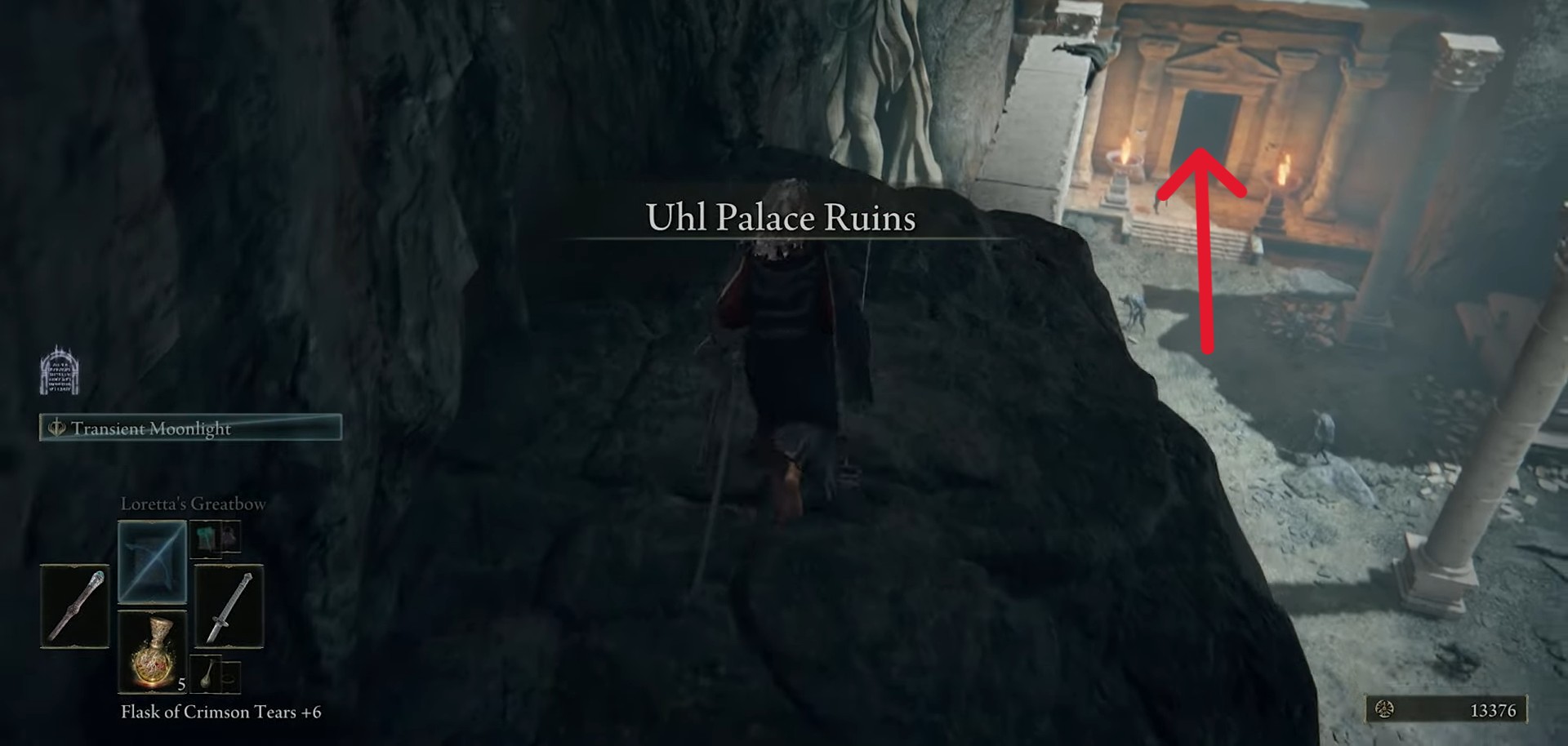 posizione delle rovine del palazzo uhl