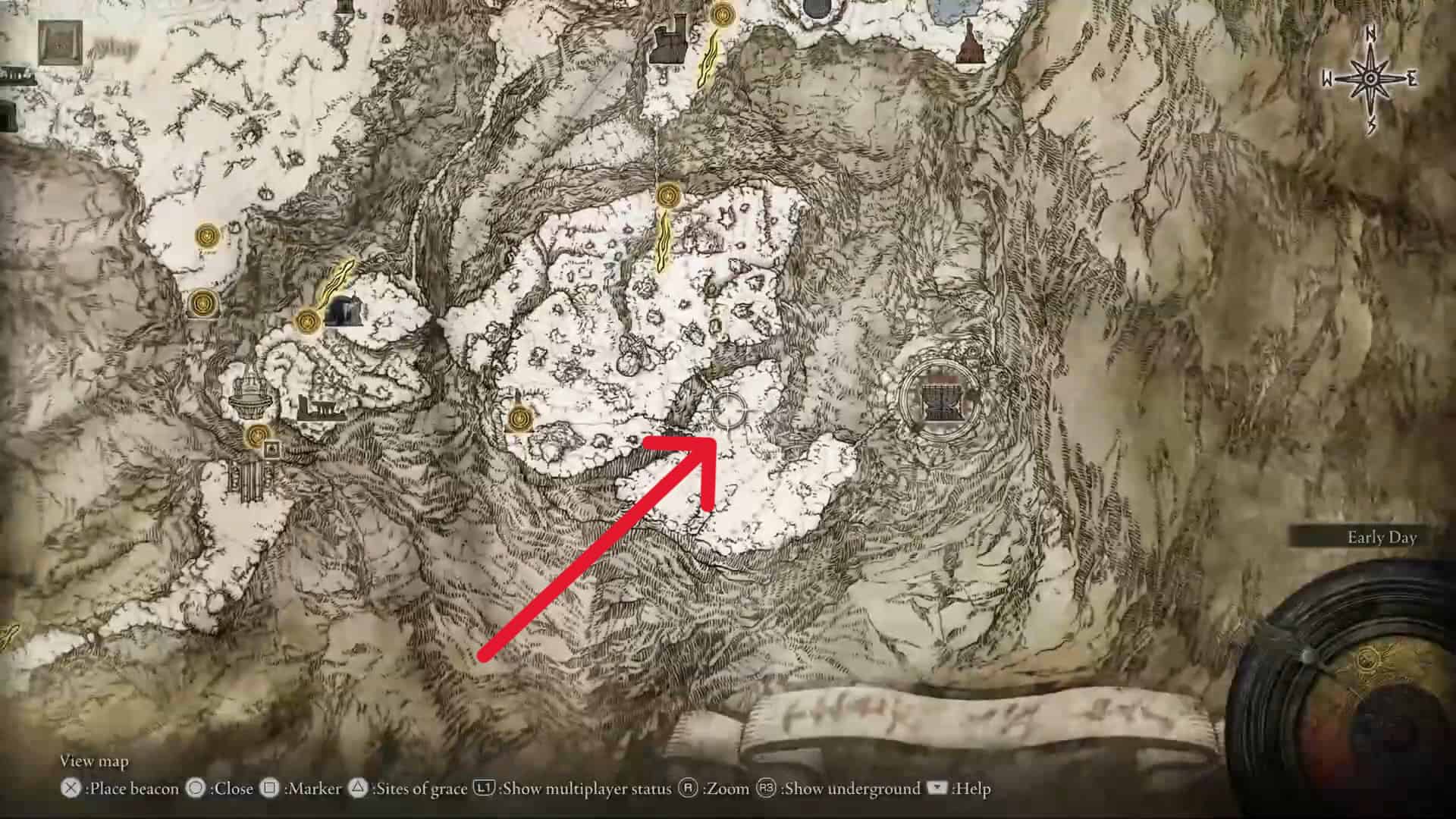 Posizione del Gigante del Fuoco