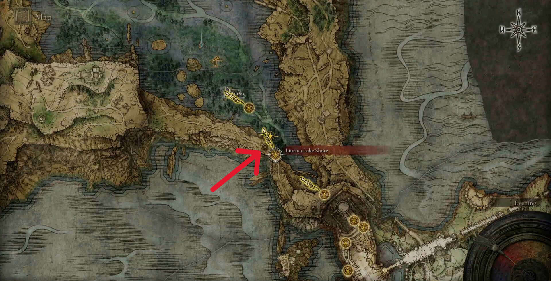 Posizione di Evergaol del Malefactor