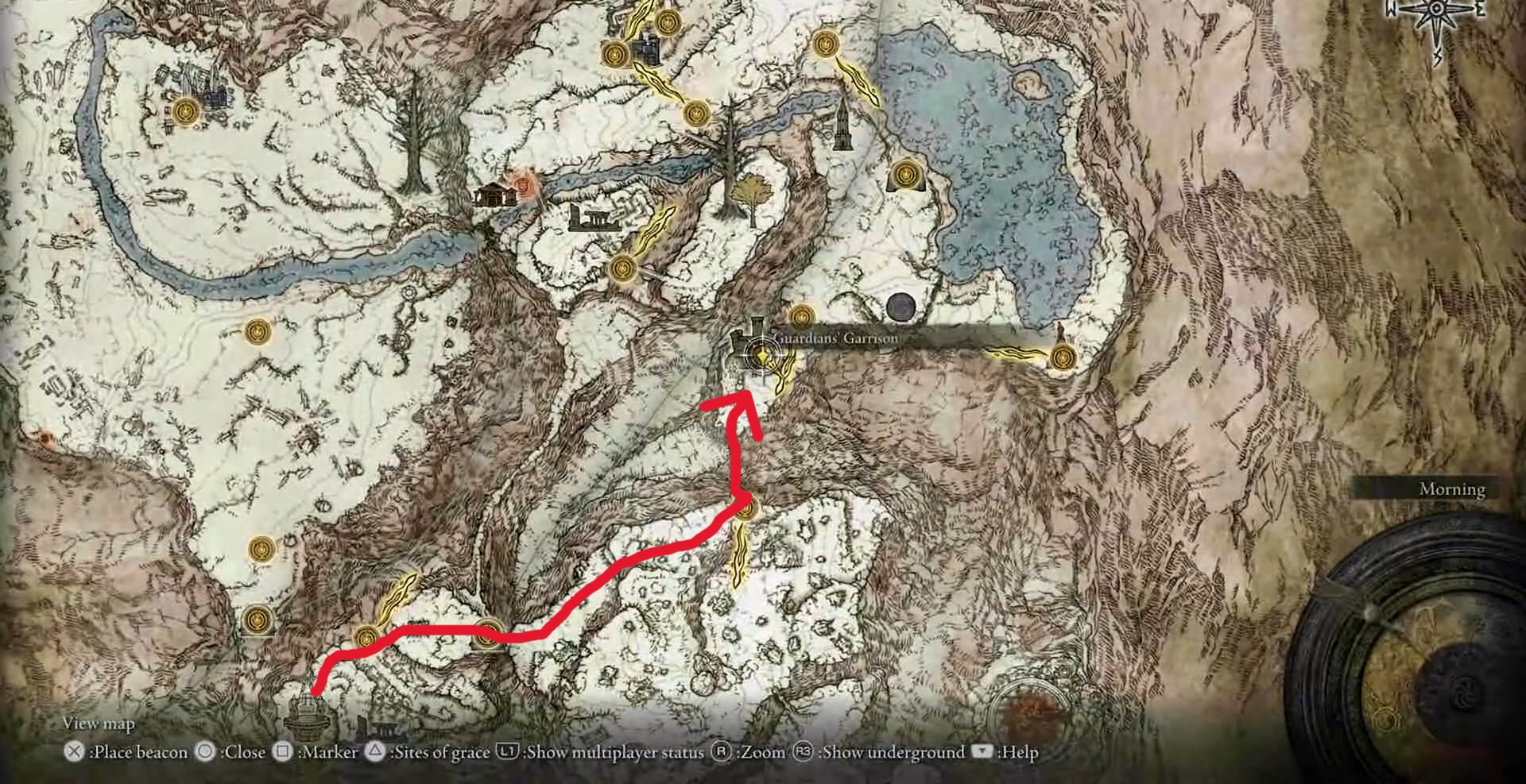 Posizione della guarnigione dei guardiani