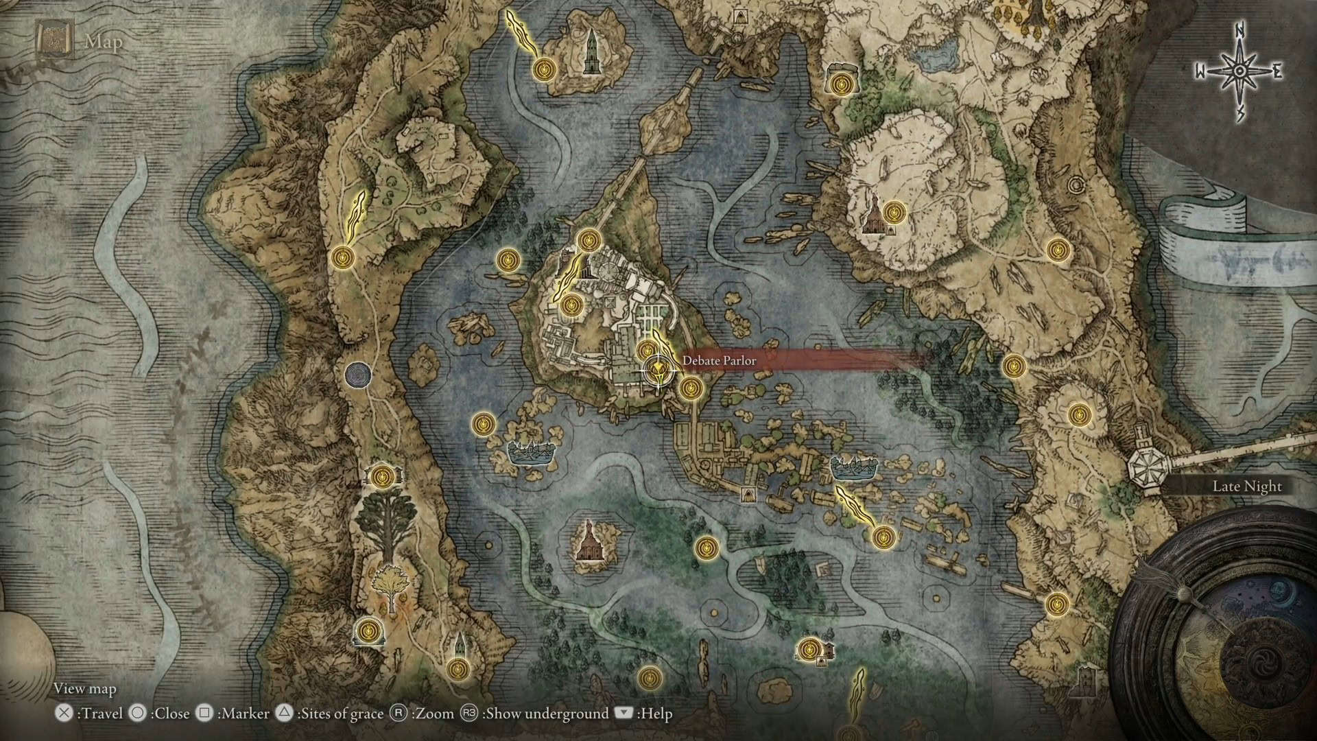 Luogo del salone di dibattito