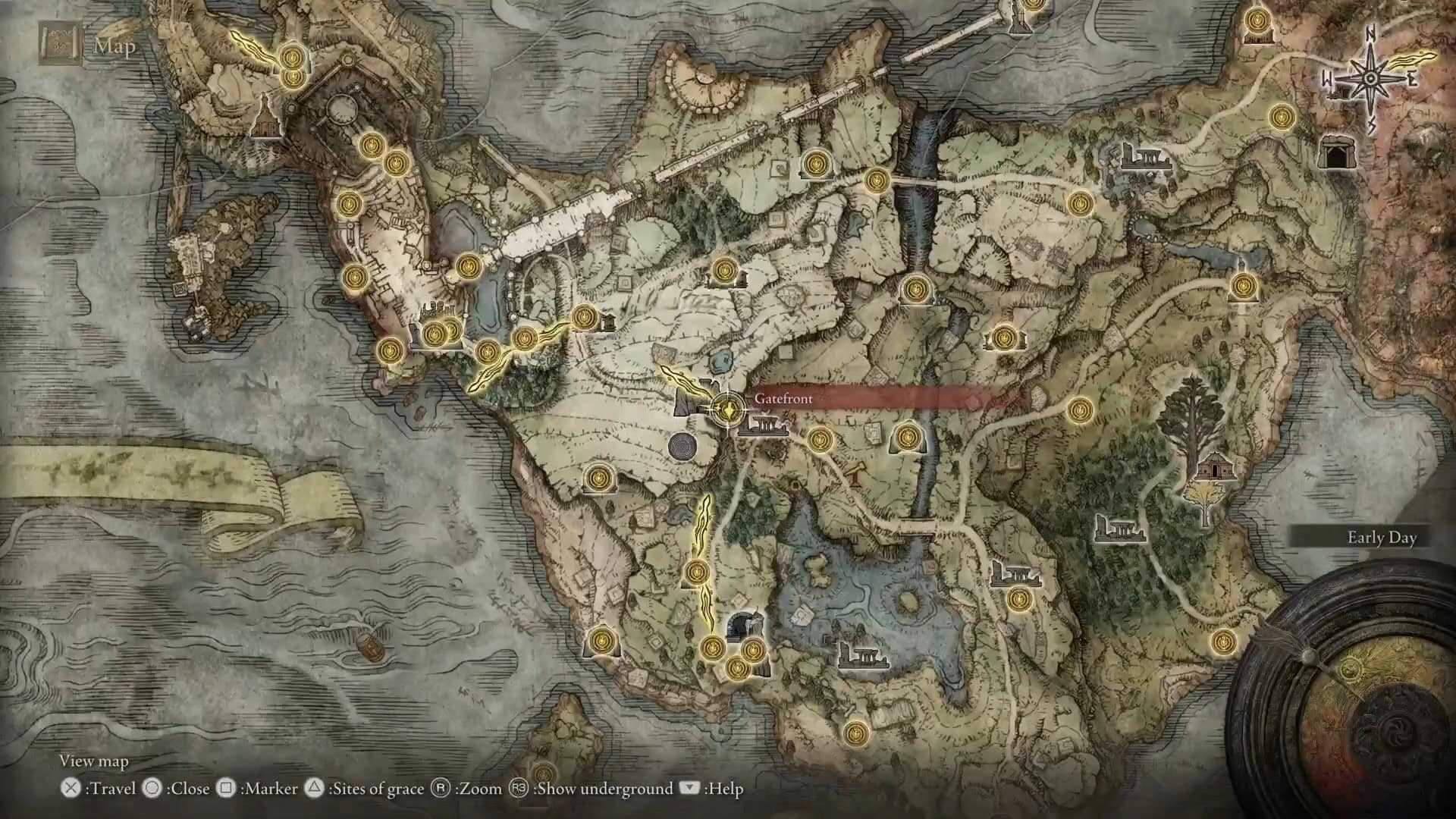 Posizione delle rovine di Gatefront