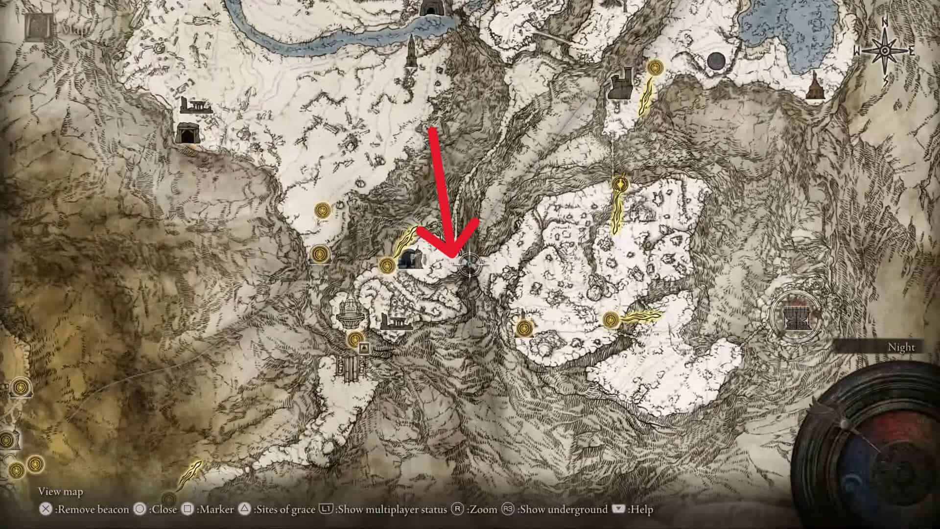 Posizione della tomba dell'eroe gigante conquistatore