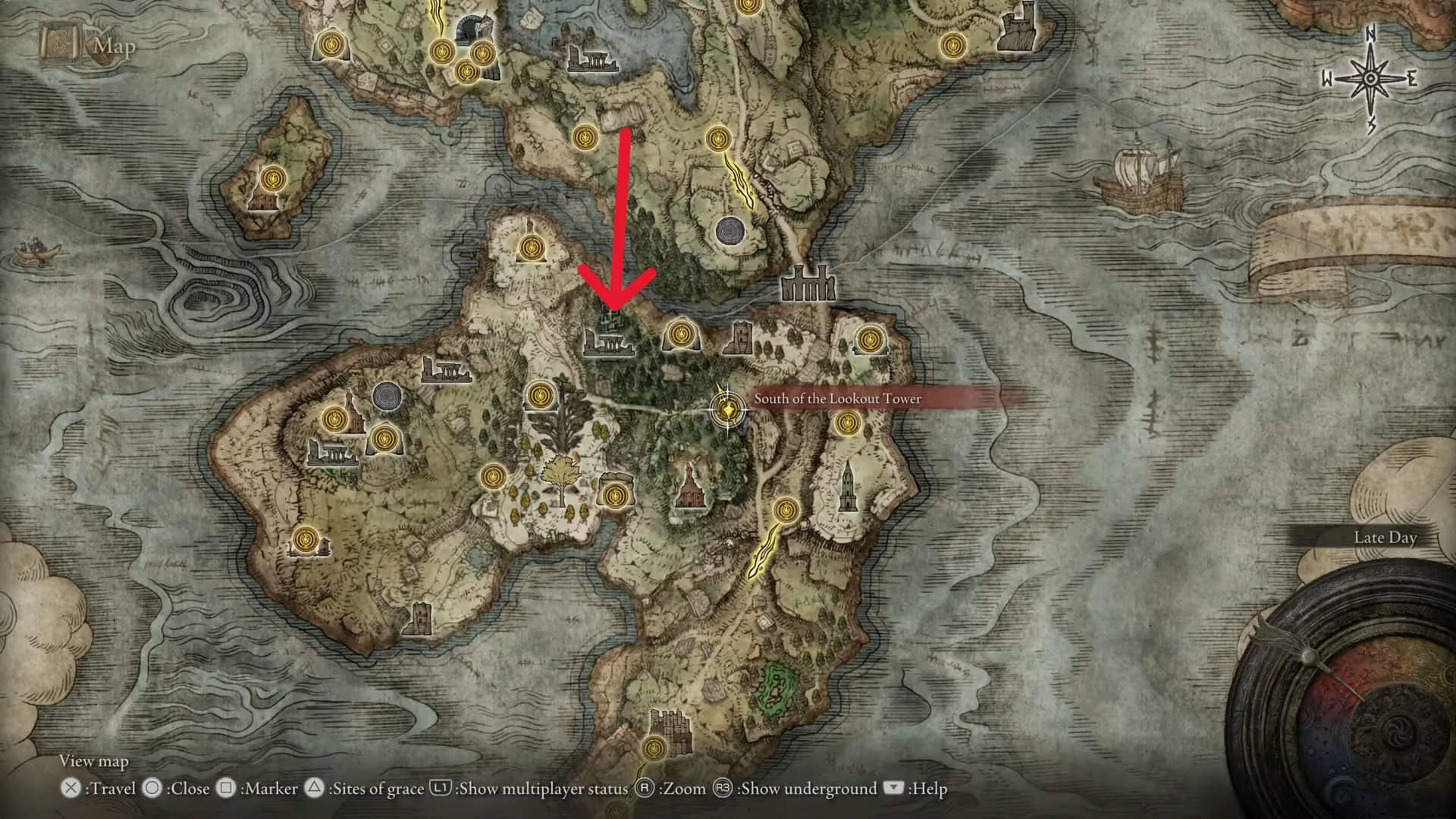 Posizione della lacrima di cristallo del Nodo di fede