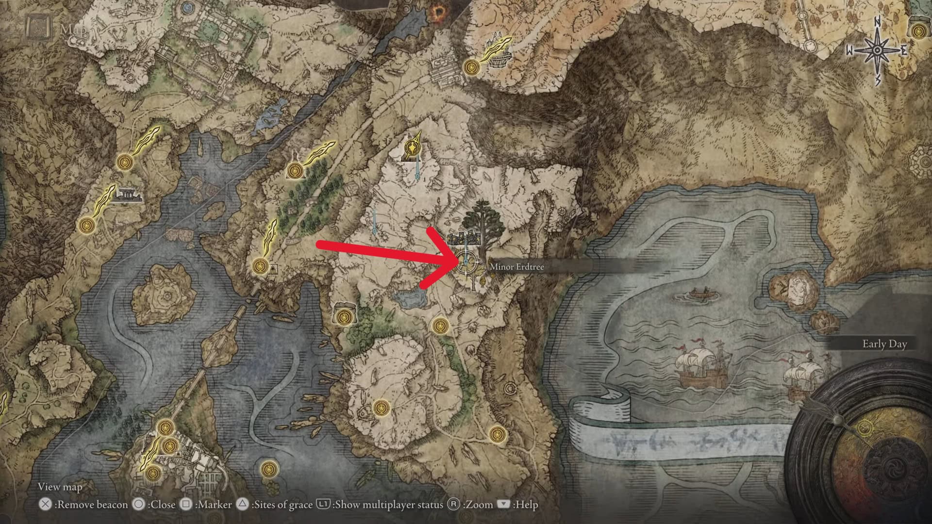 Posizione dello strappo incrinato del velo magico