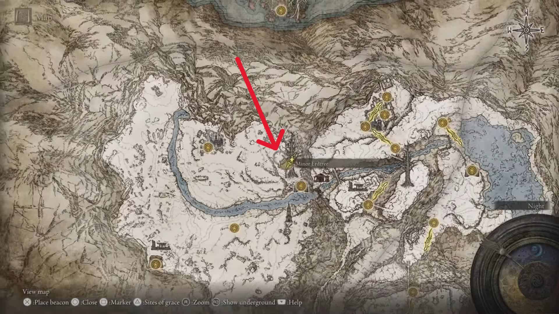 Posizione della lacrima spinosa e incrinata