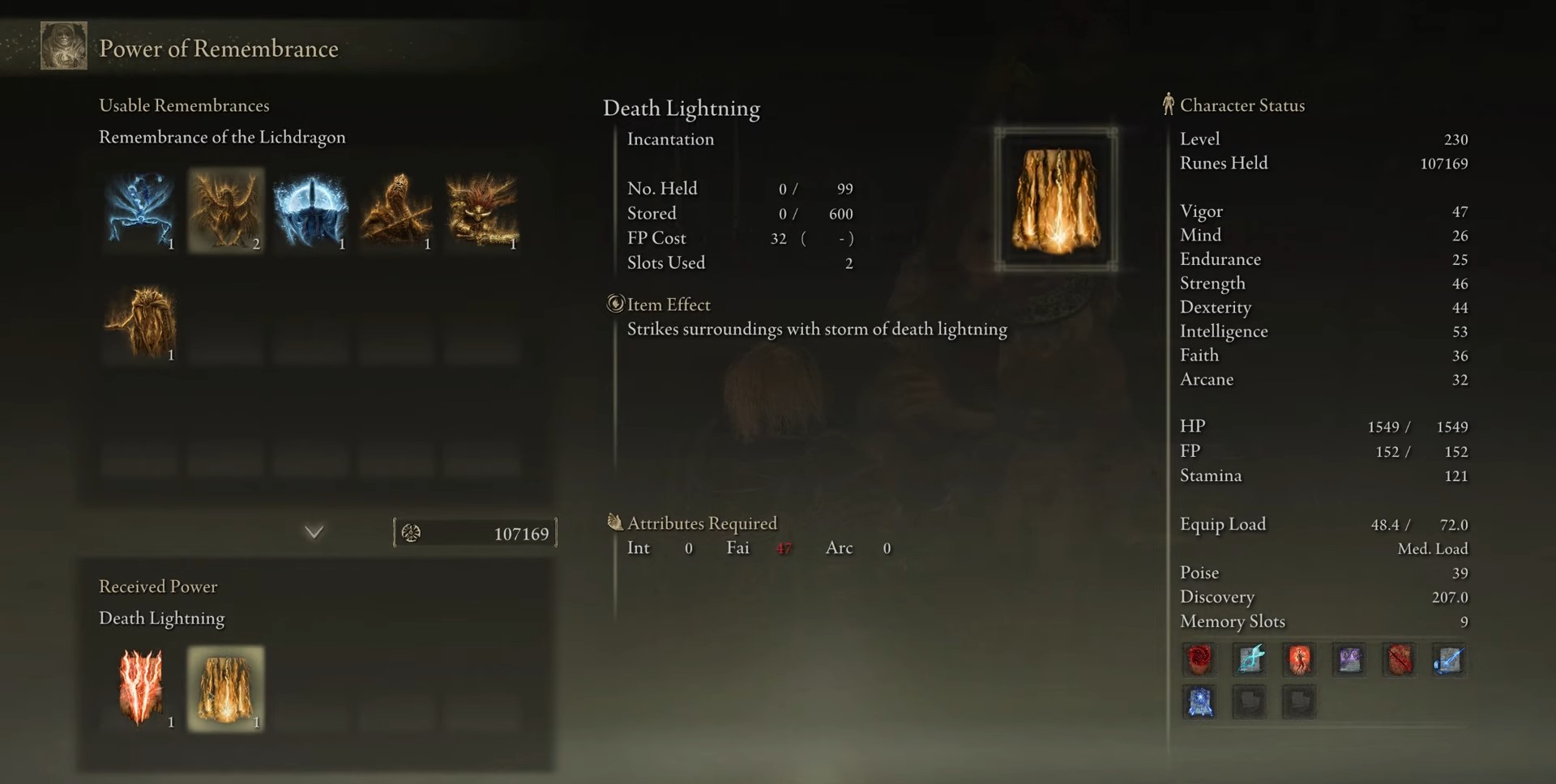 Statistiche del Fulmine mortale