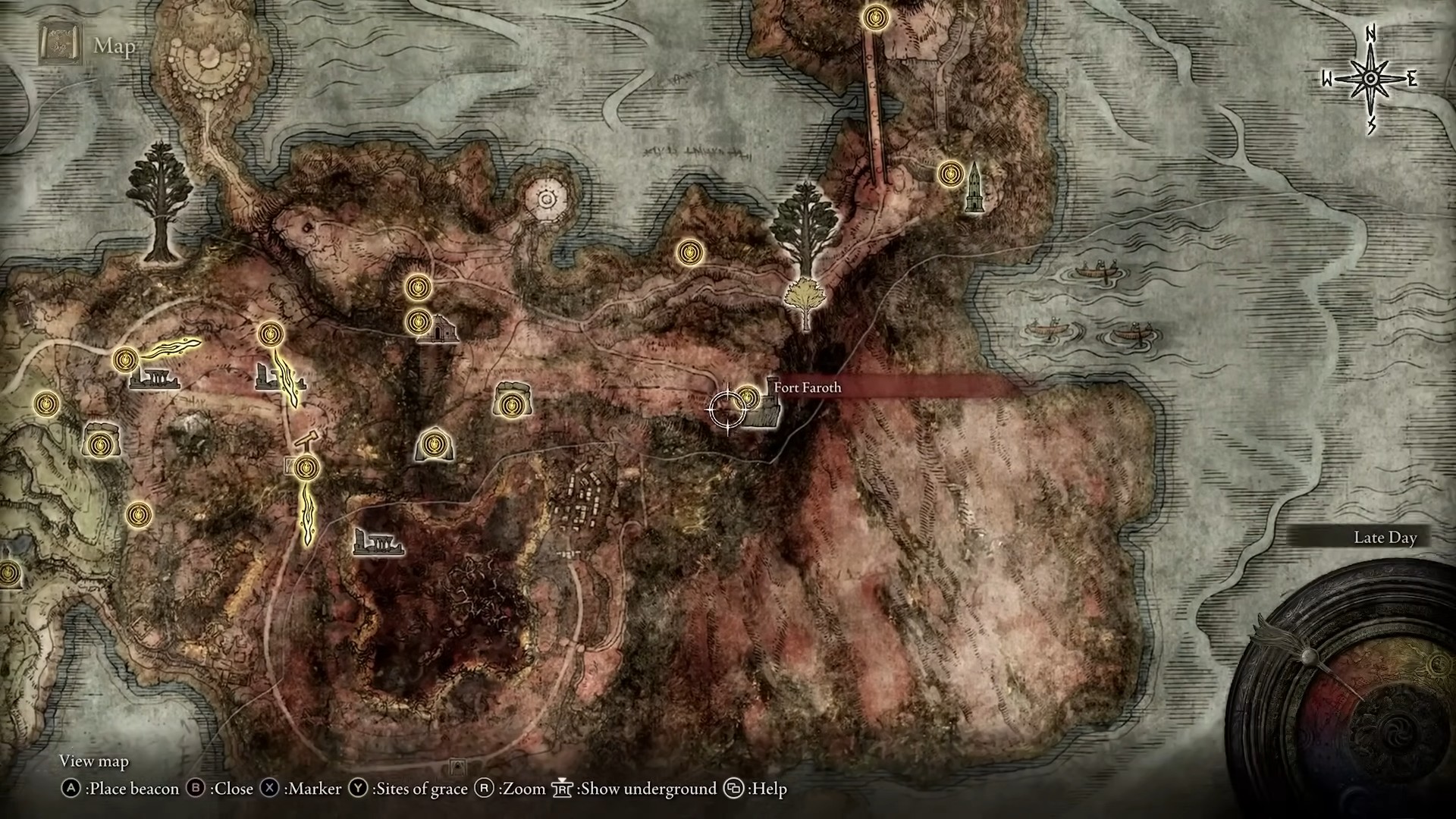 Posizione del Forte Faroth