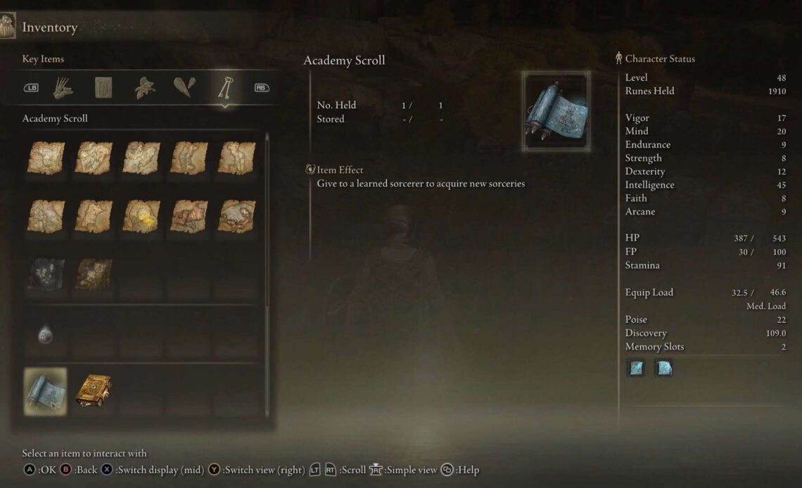 Academy Scroll Elden Ring