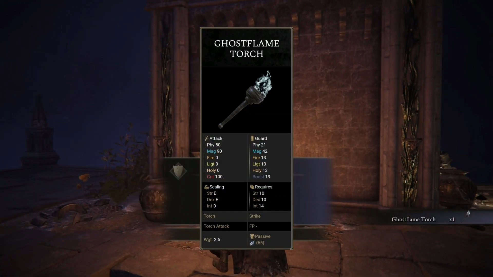 Statistiche della torcia Ghostflame