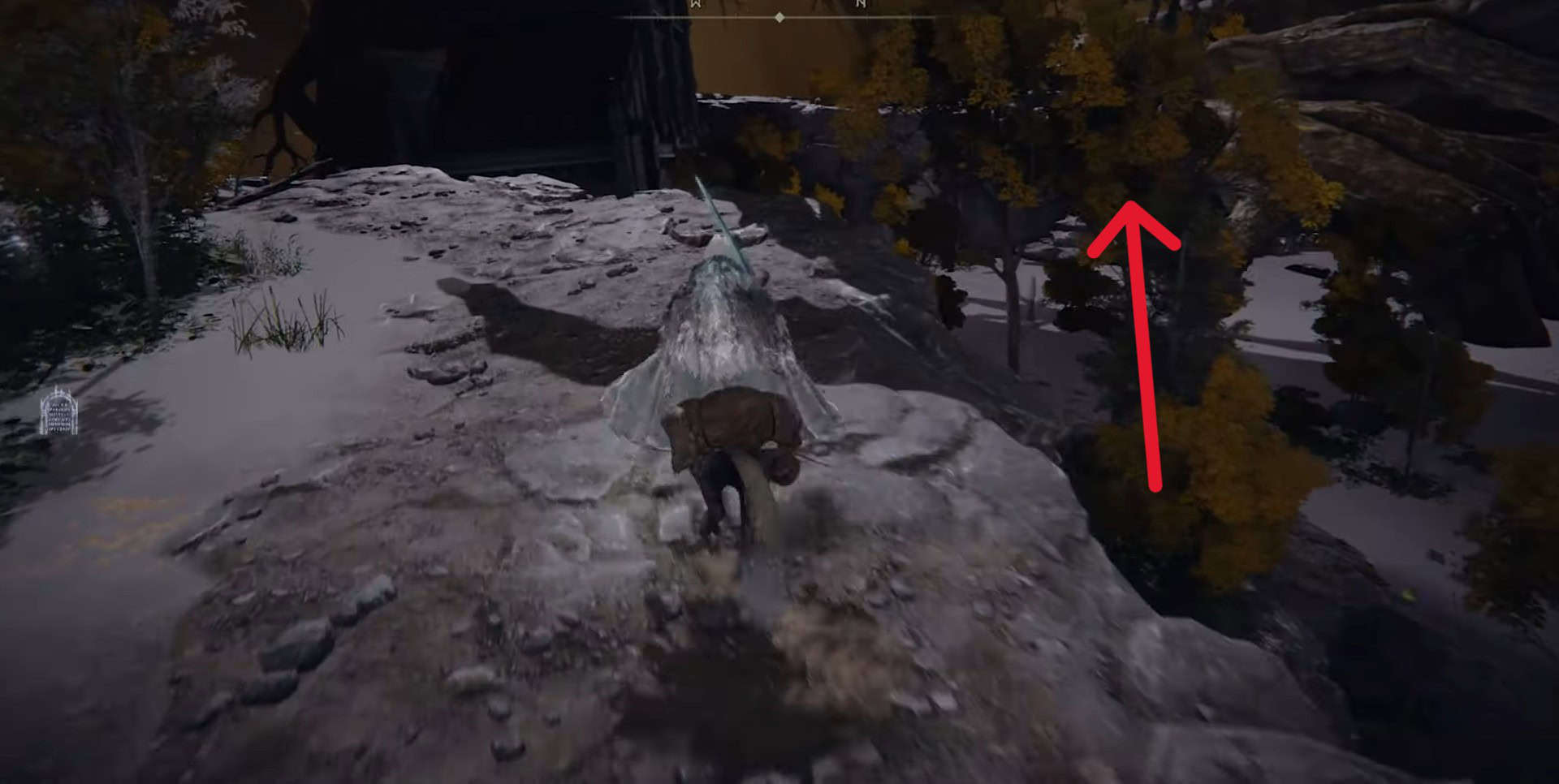 scendere per raggiungere le ceneri del soldato del mausoleo