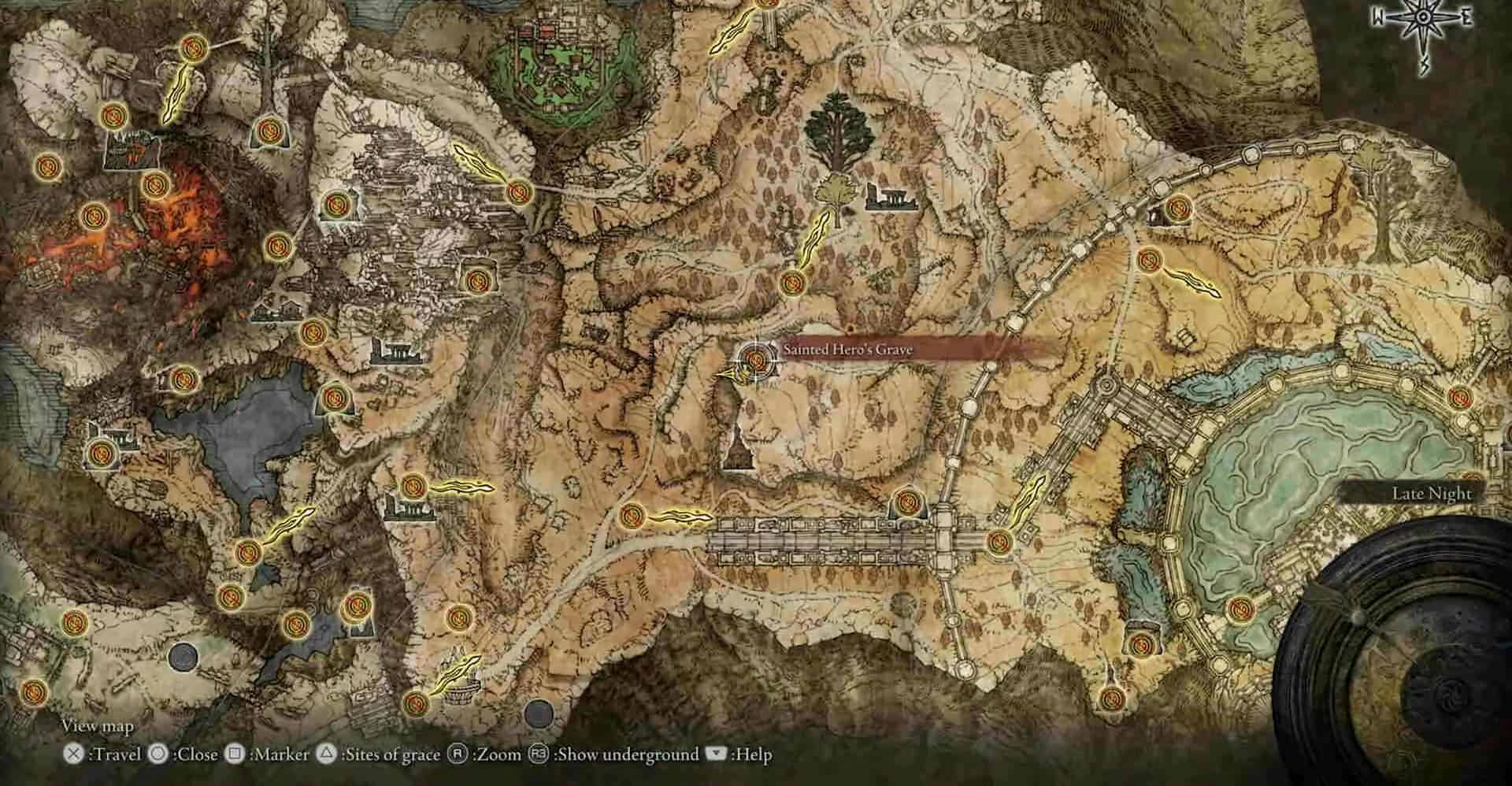 La posizione tomba di Hero santid