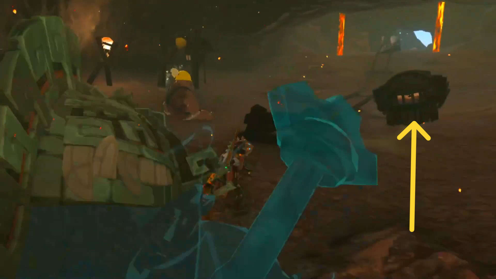 Metti il ​​carrello in pista