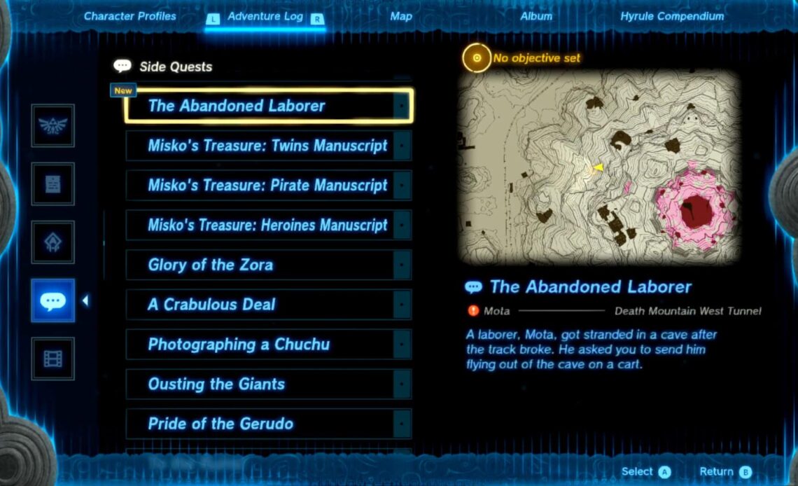 the abandoned laborer totk