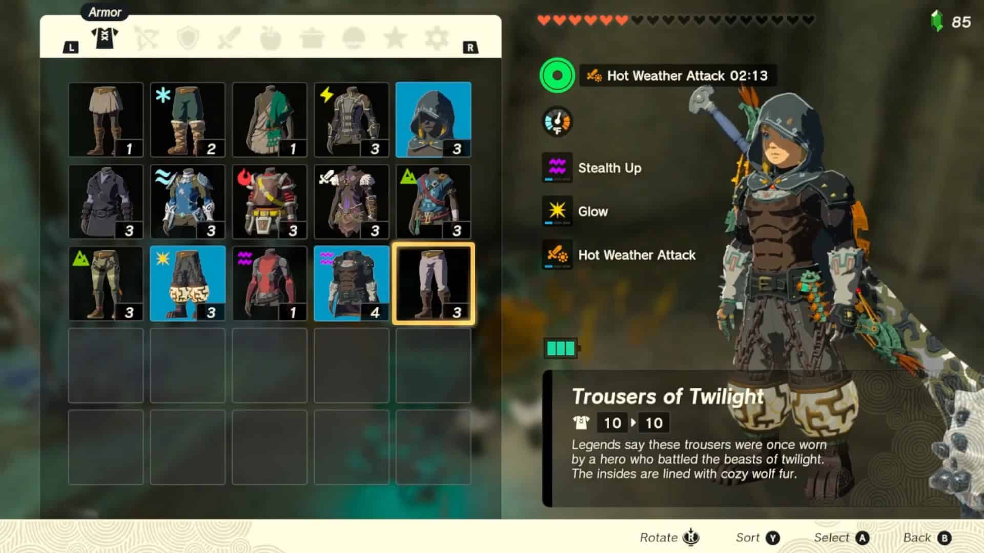 pantaloni delle statistiche di Twilight tok