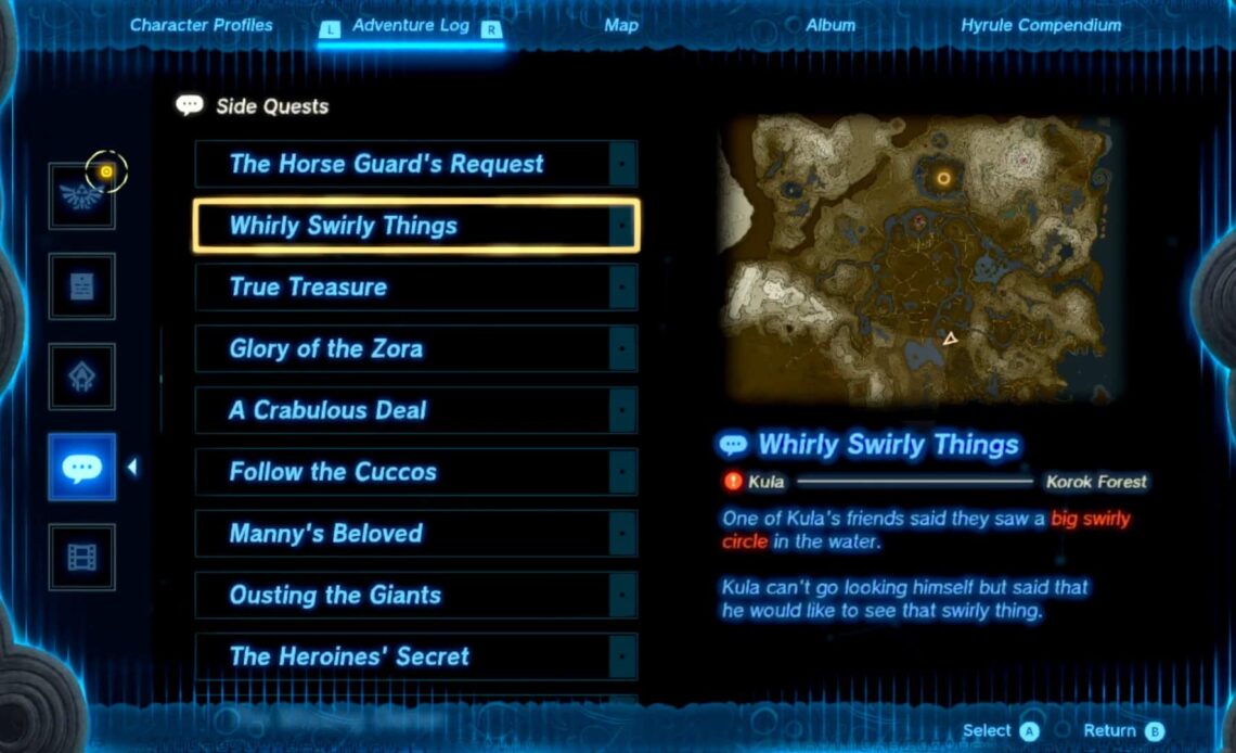 Whirly Swirly things totk